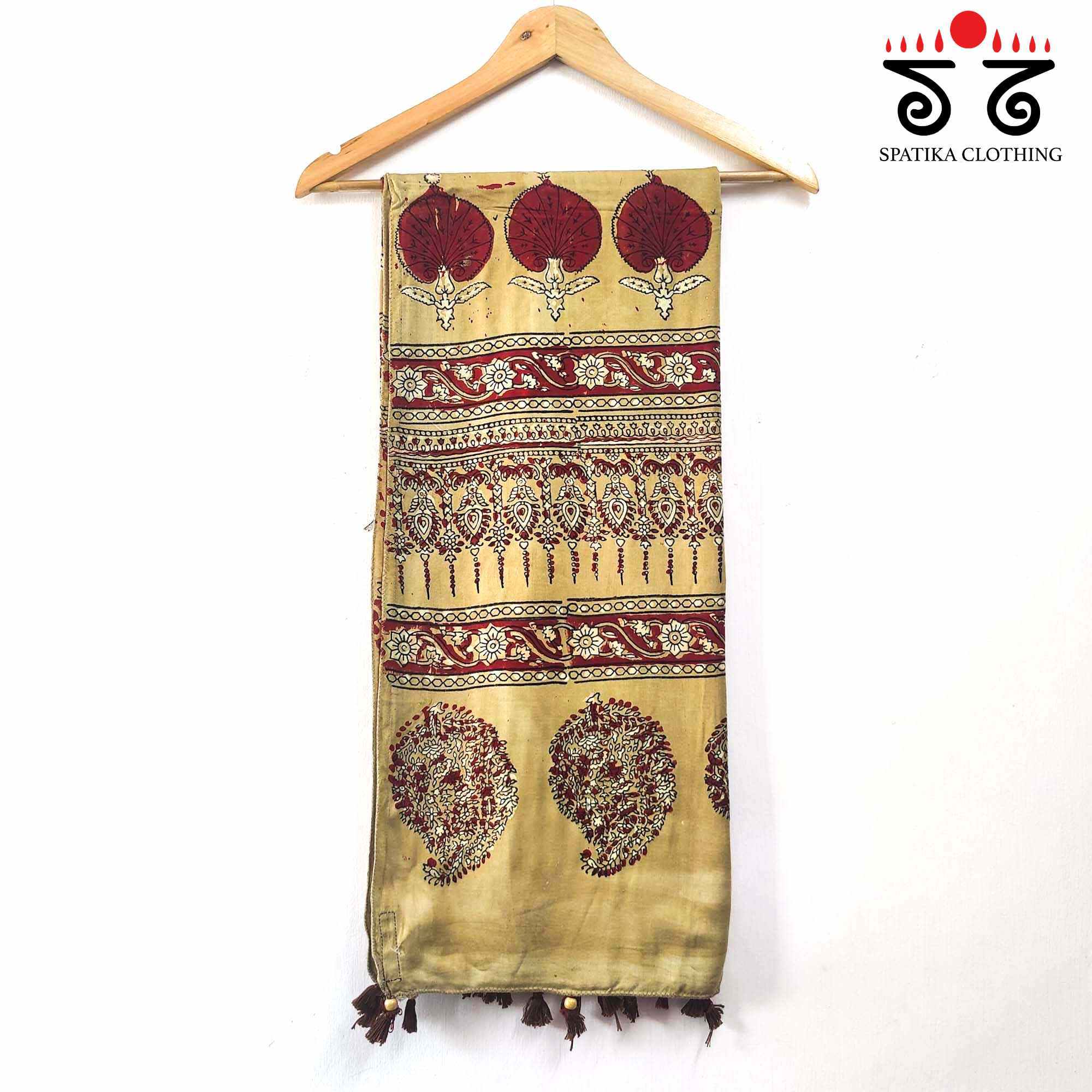 Ajrakh Modal Silk Dupatta