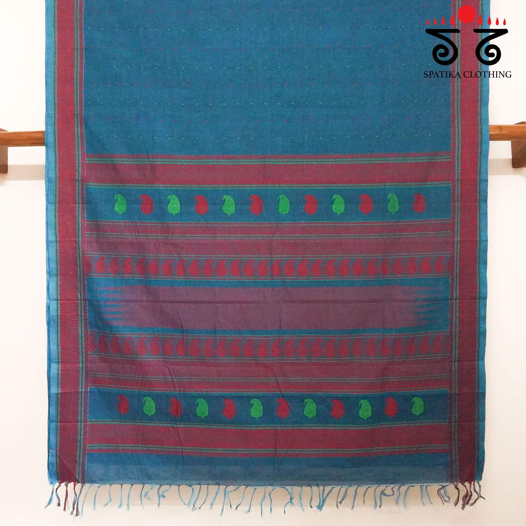 Blue Kanchi Cotton Saree