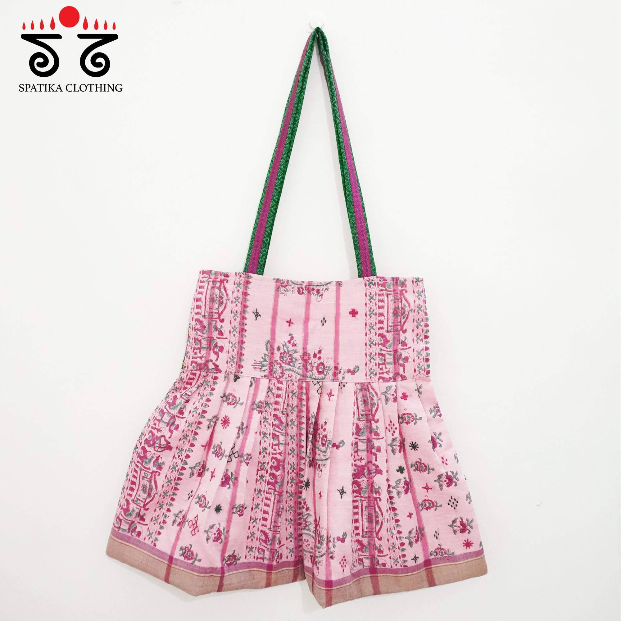 Pink Lambani Hand Embroidered Hand Bag