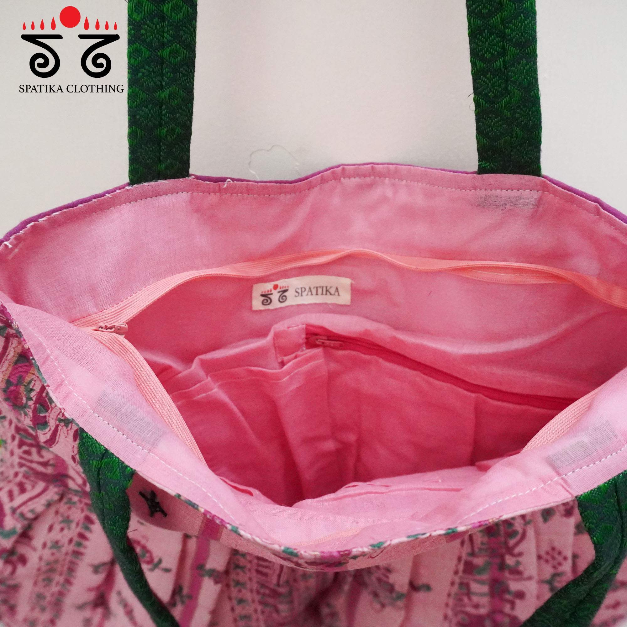 Pink Lambani Hand Embroidered Hand Bag