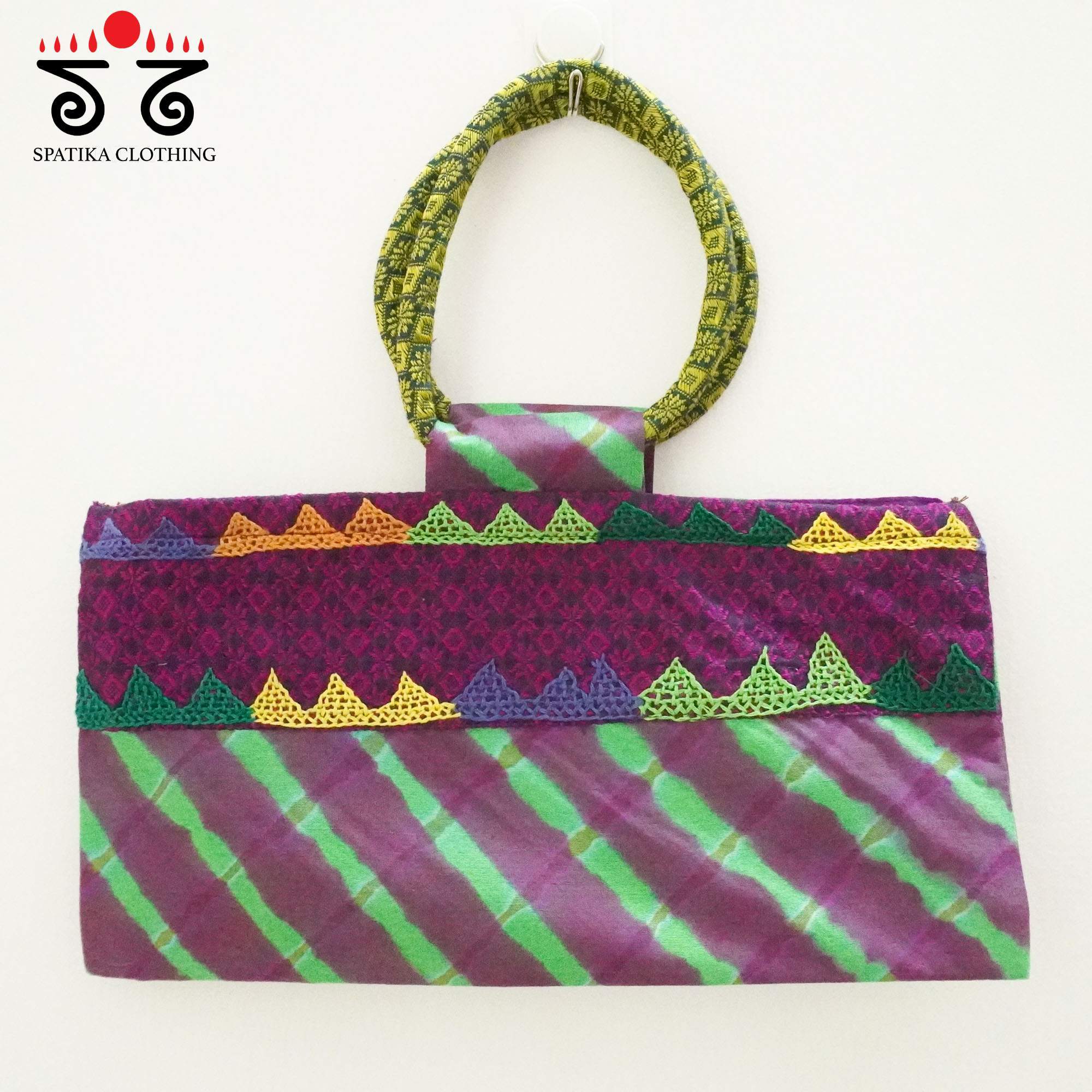 Purple Lambani Hand Embroidered Purse