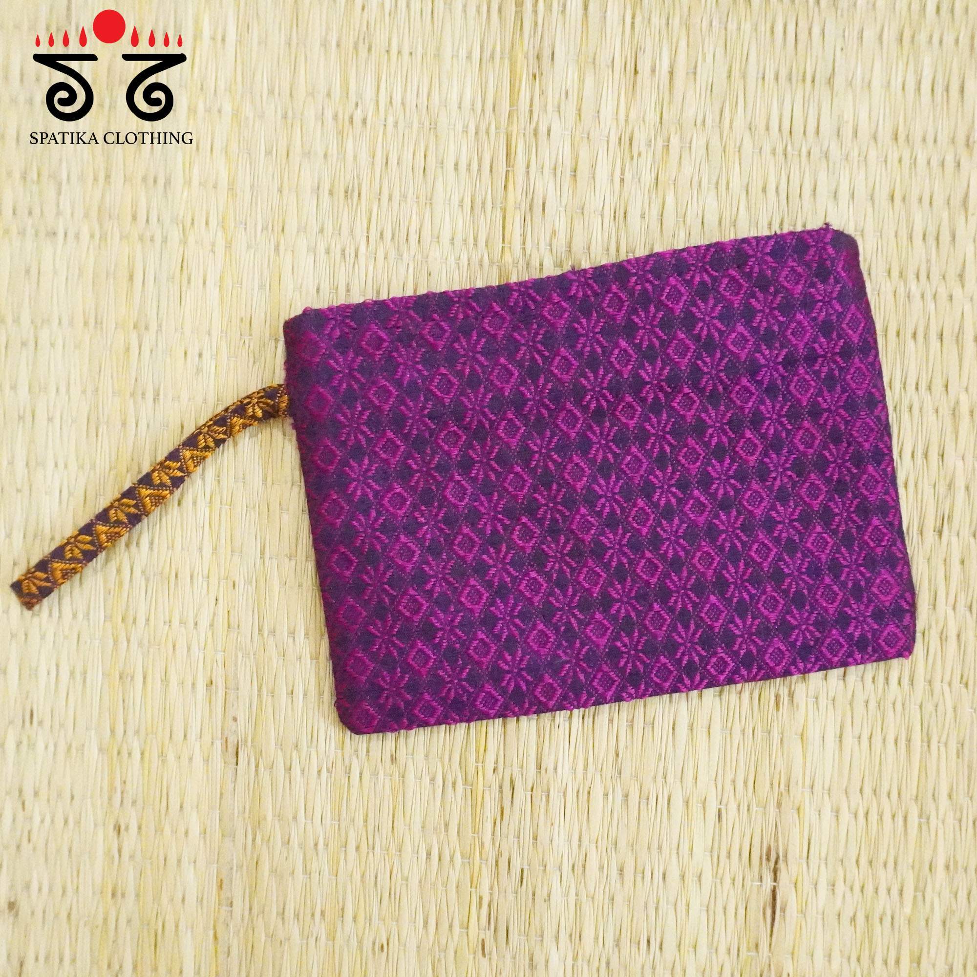 Brown Lambani Hand Embroidered Purse