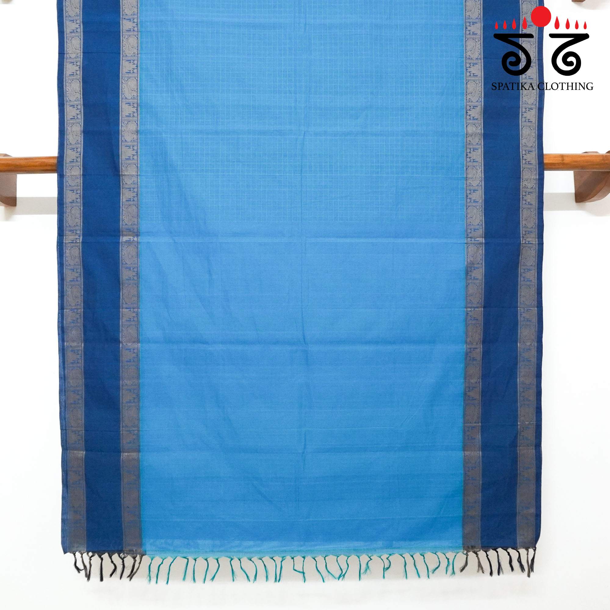 Blue Kanchi Cotton Saree