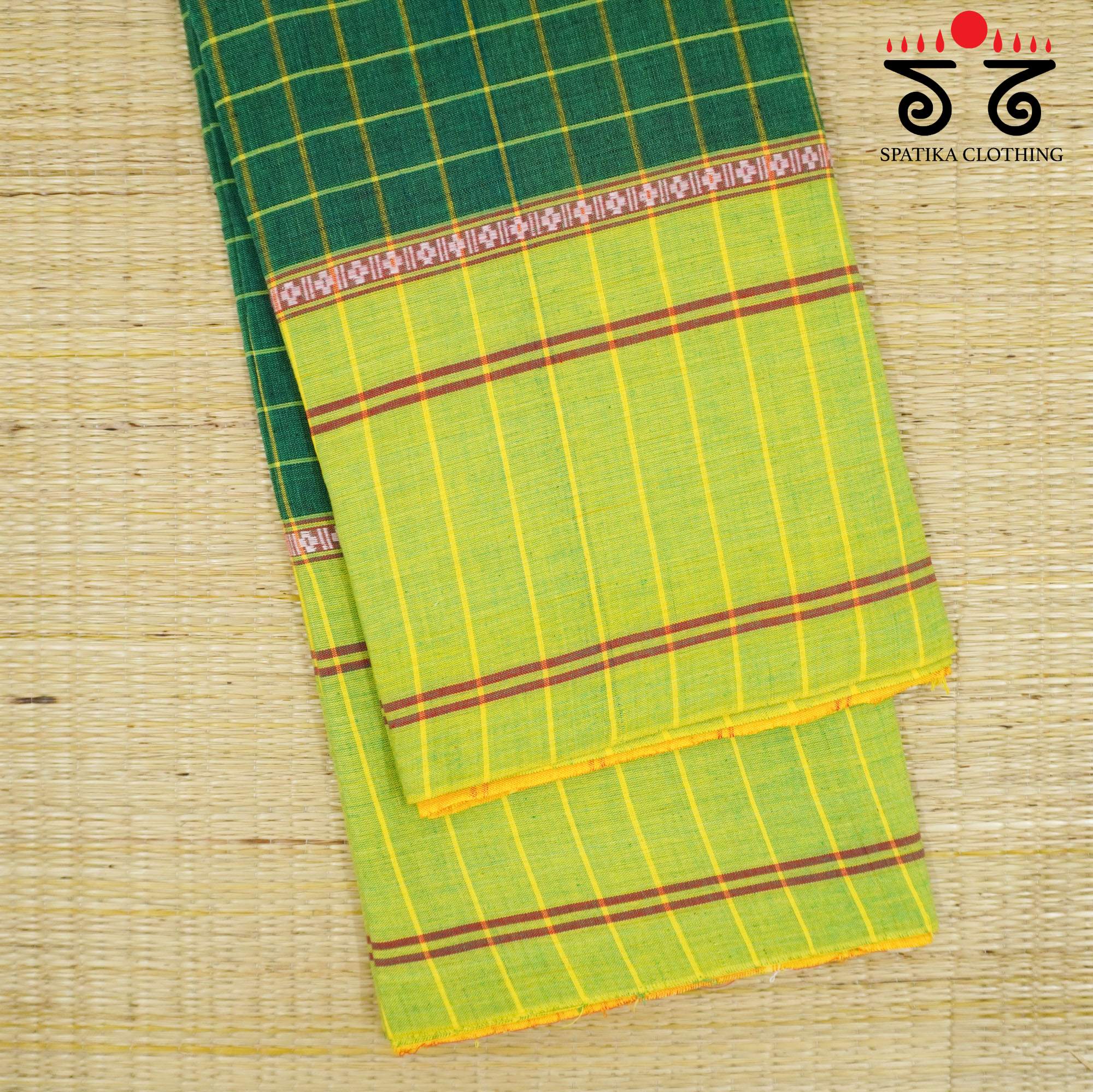 Green Chettinad Cotton Saree