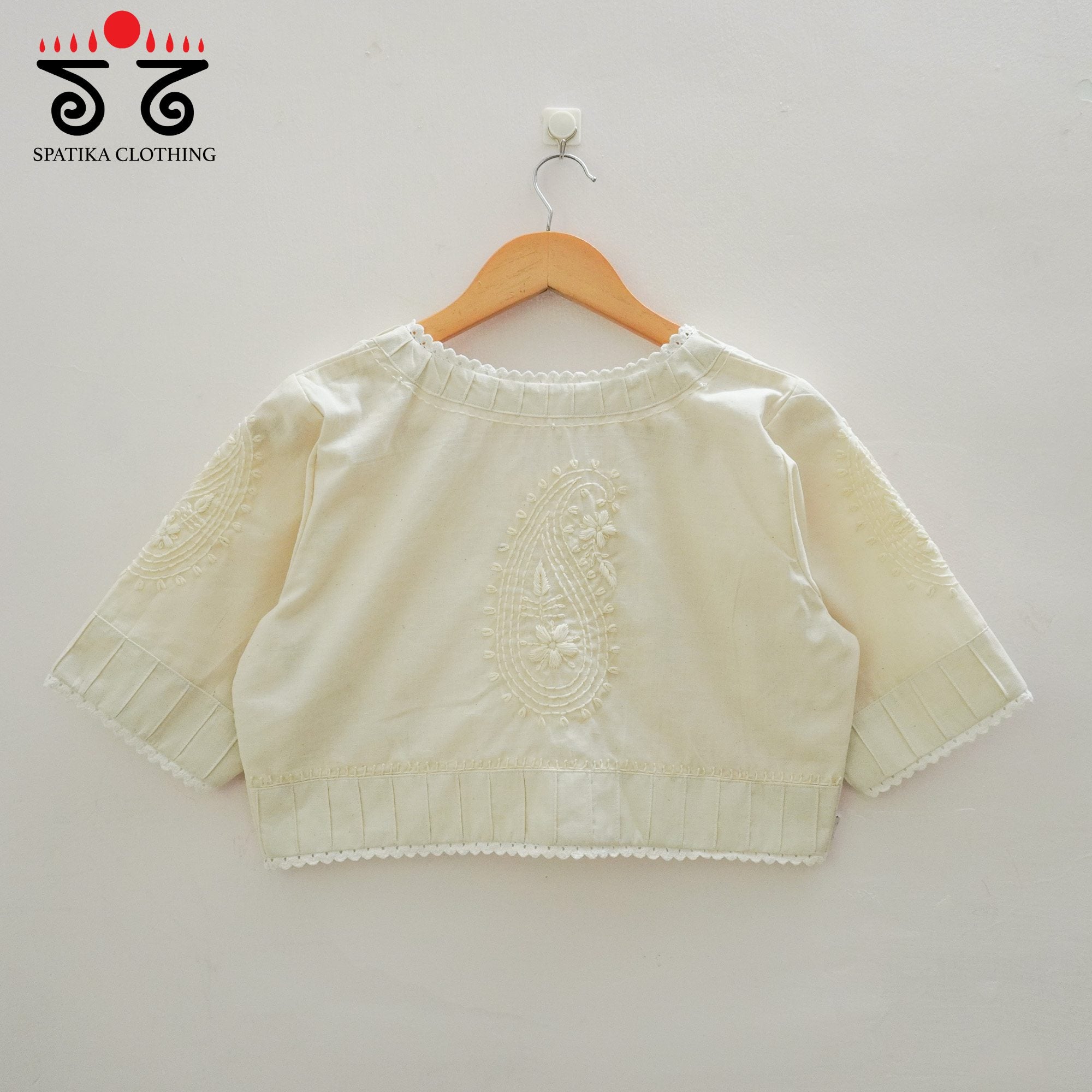 Chikan & Lace Blouse