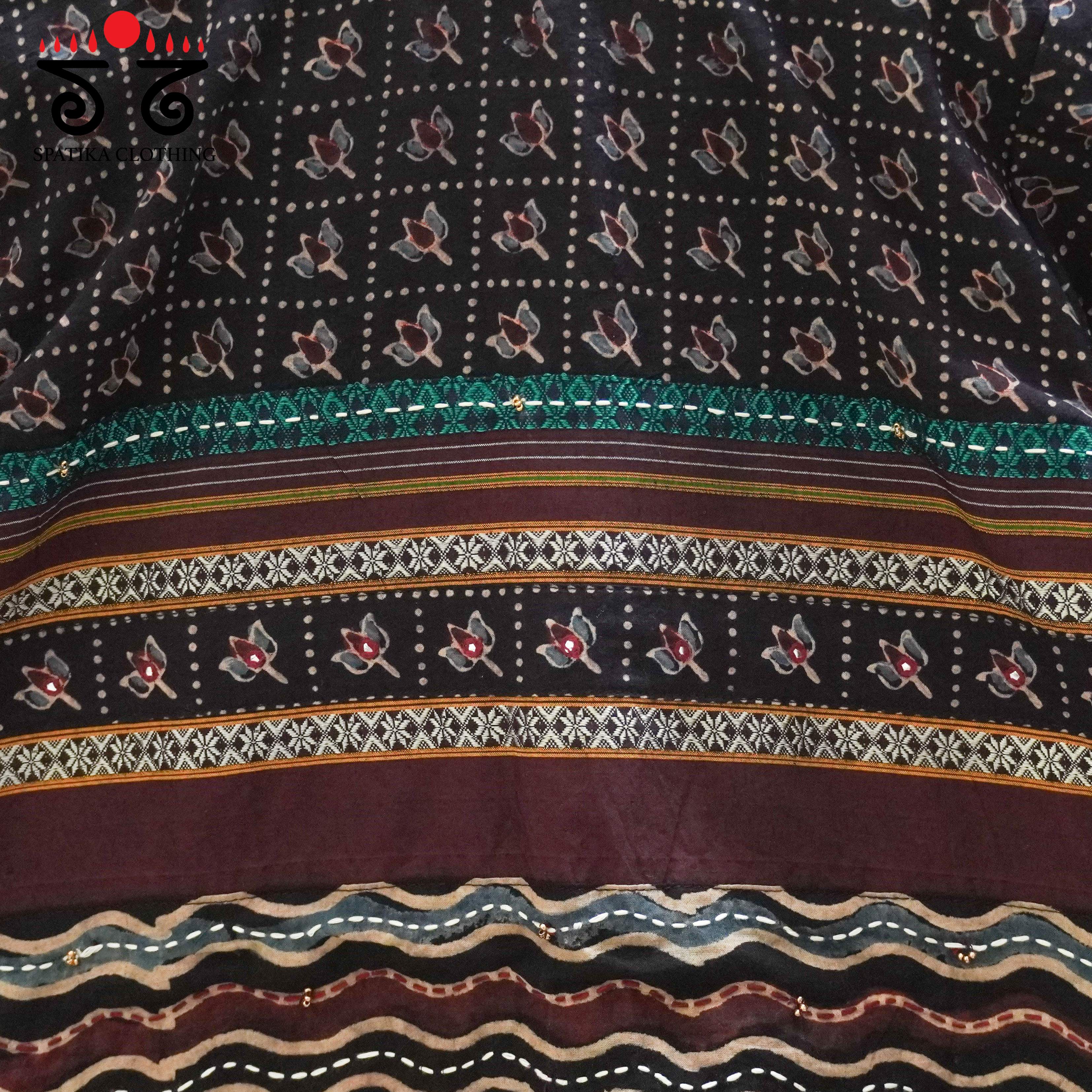 Black Lotus Ajrak Blouse