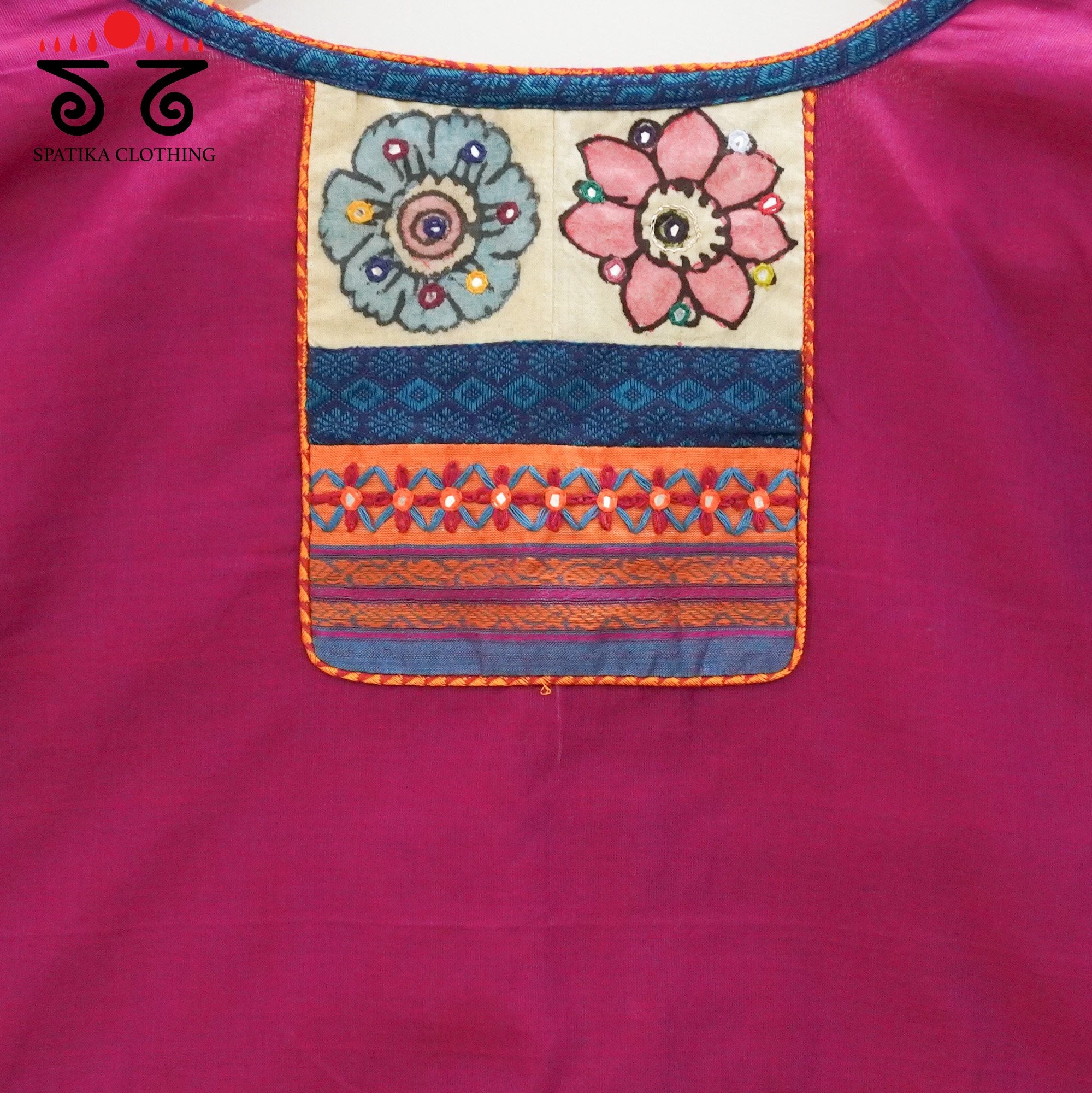 Pink Chettinad - Pen Kalamkari Blouse