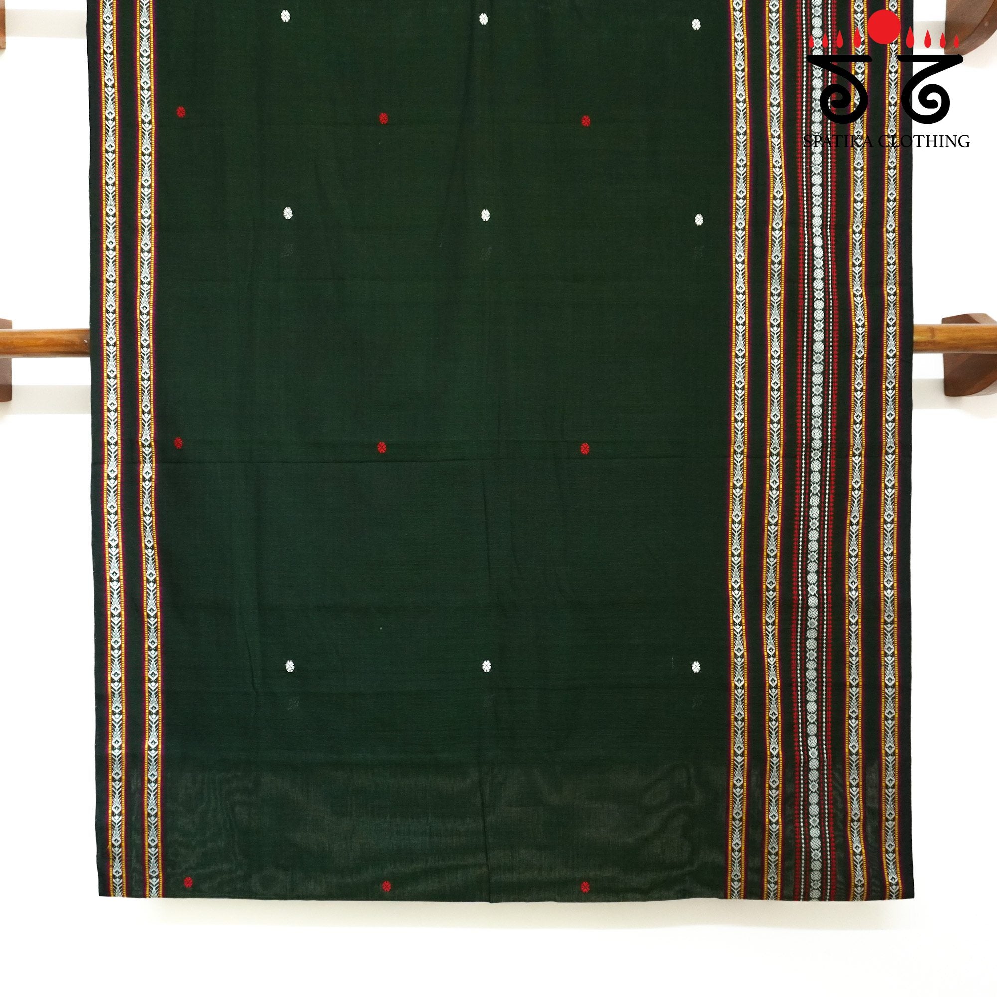 Green Begampur Handwoven Cotton Saree New!