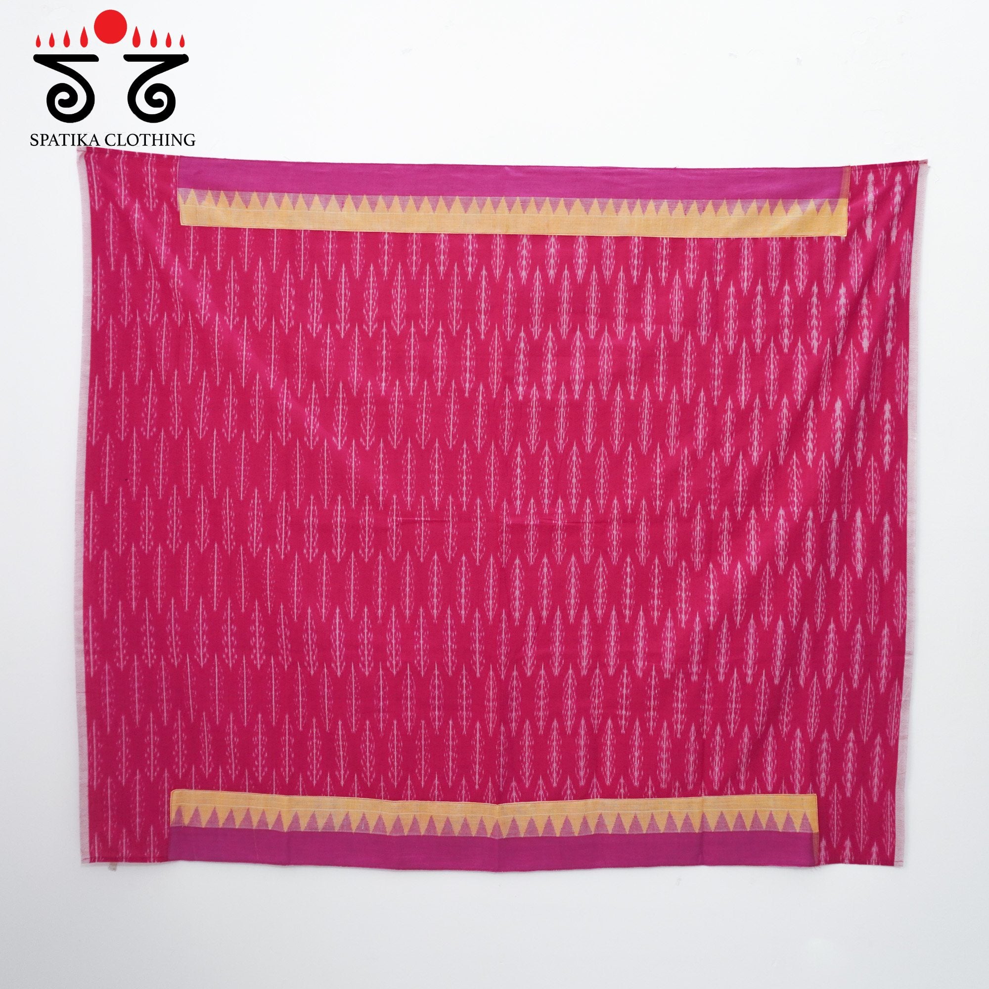 Peach Ponduru Handspun Cotton Saree With Special Blouse