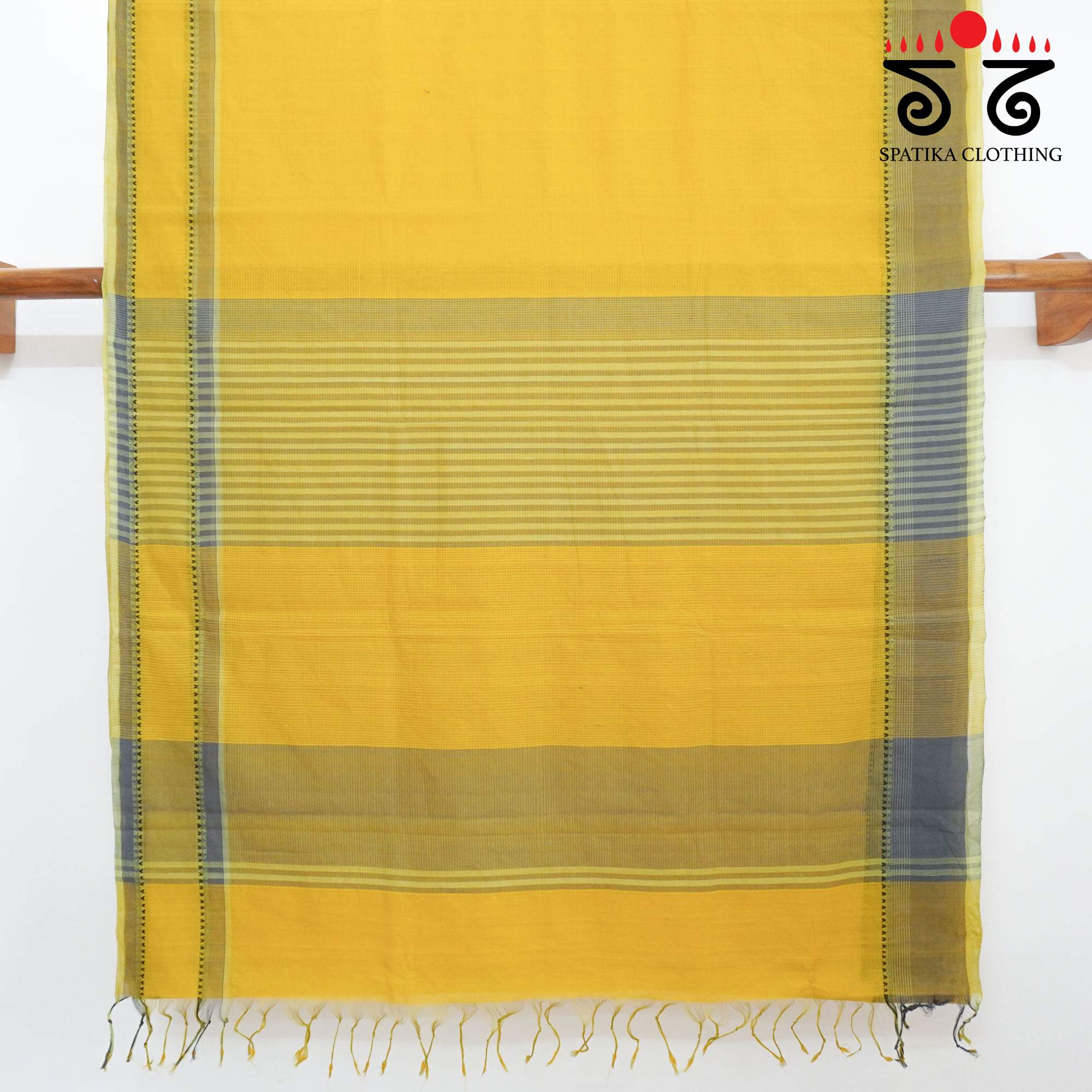 Yellow Andhra Handwoven Cotton Saree