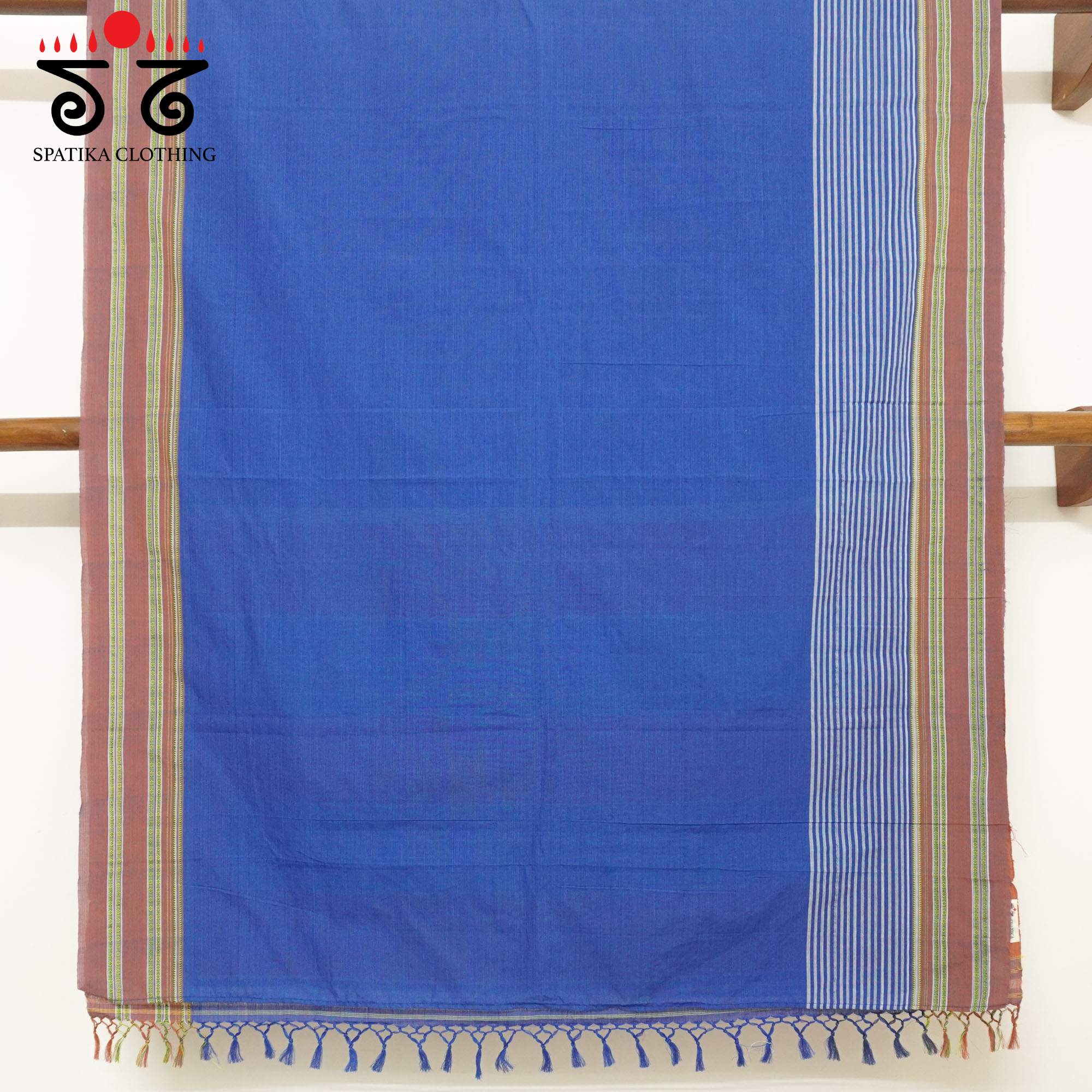 Blue ilkal Cotton Saree With Special Blouse