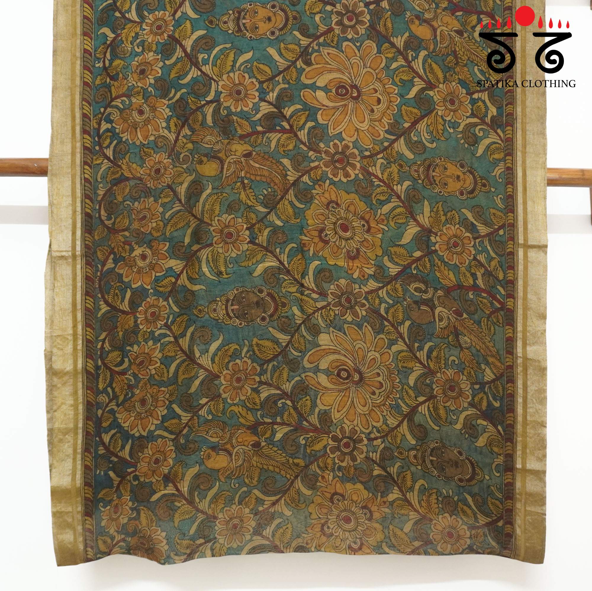 Vatapatrashayi - Pen Kalamkari saree