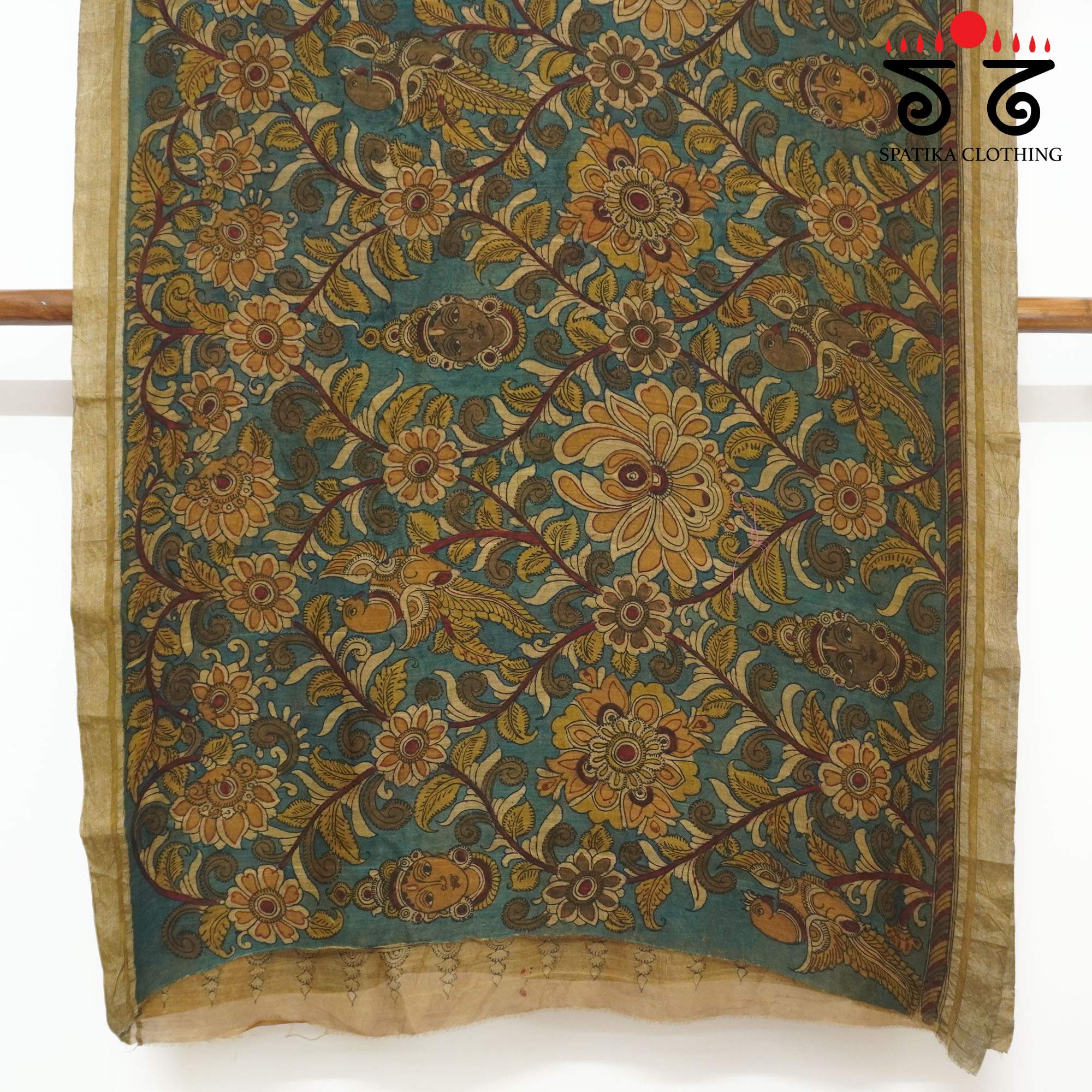 Vatapatrashayi - Pen Kalamkari saree