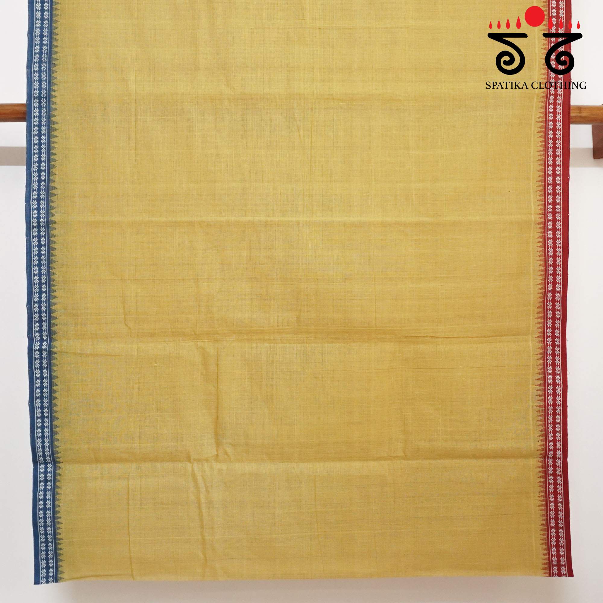 Anar Yellow Ponduru Handspun Cotton Saree With Special Blouse