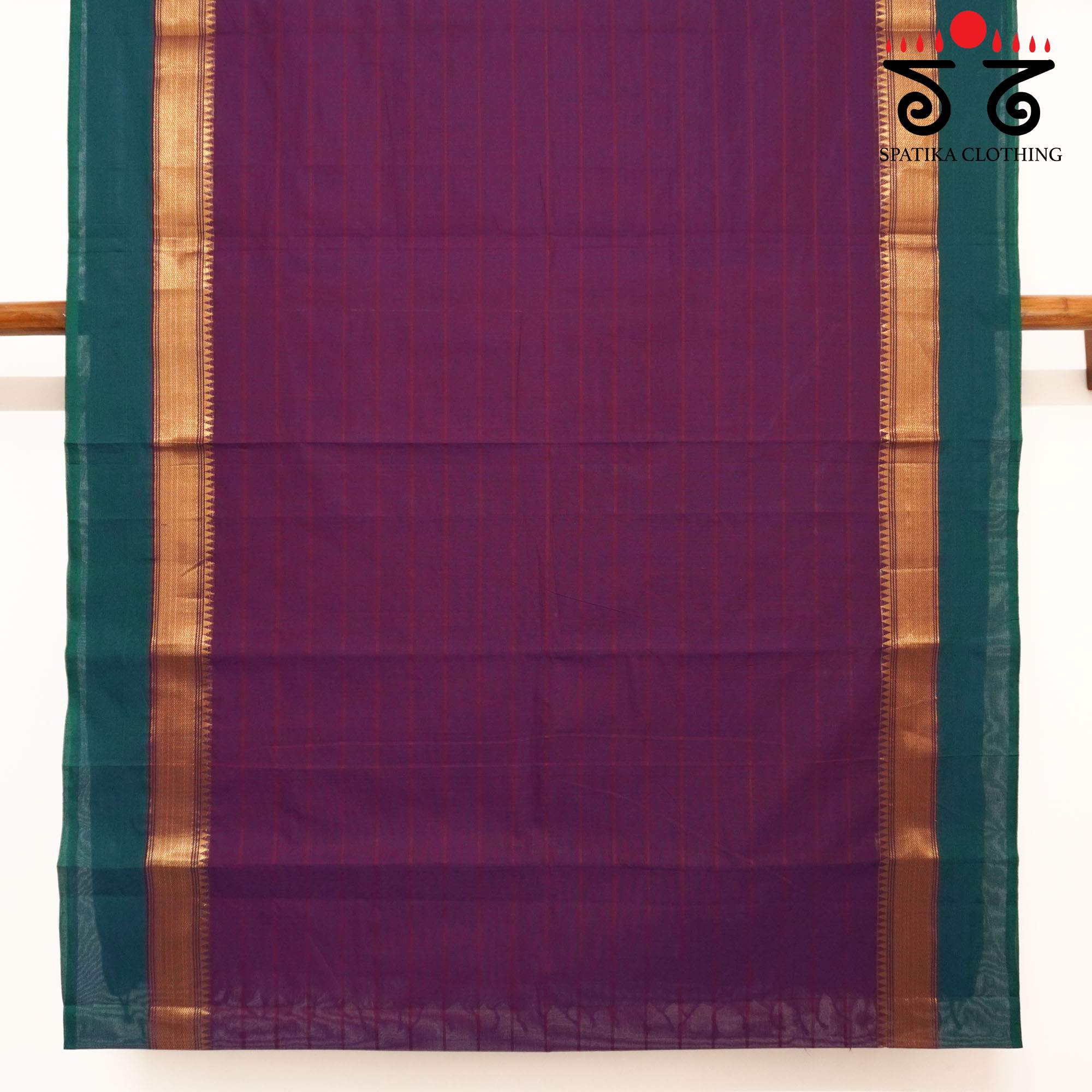 Purple Chettinad Cotton Saree