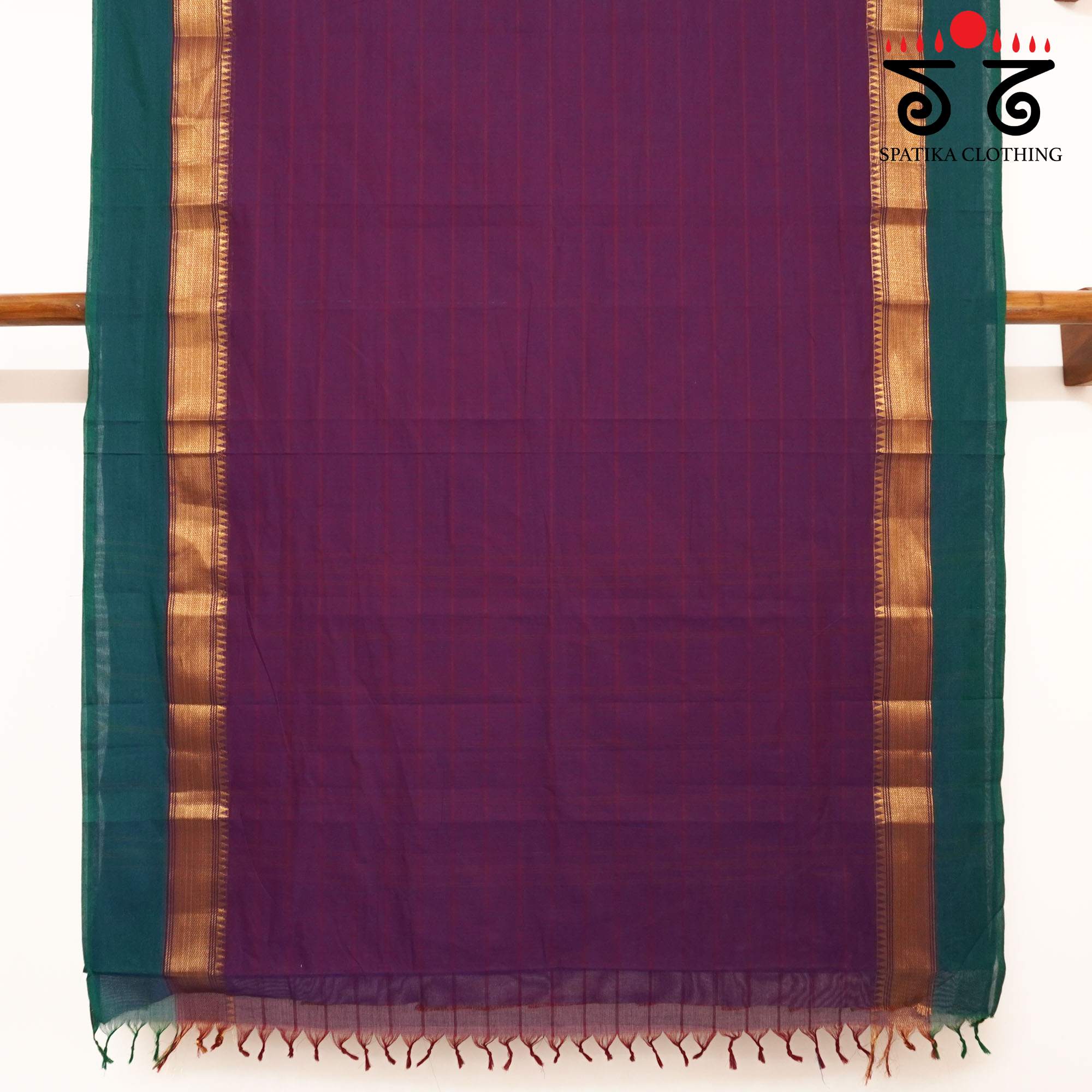 Purple Chettinad Cotton Saree