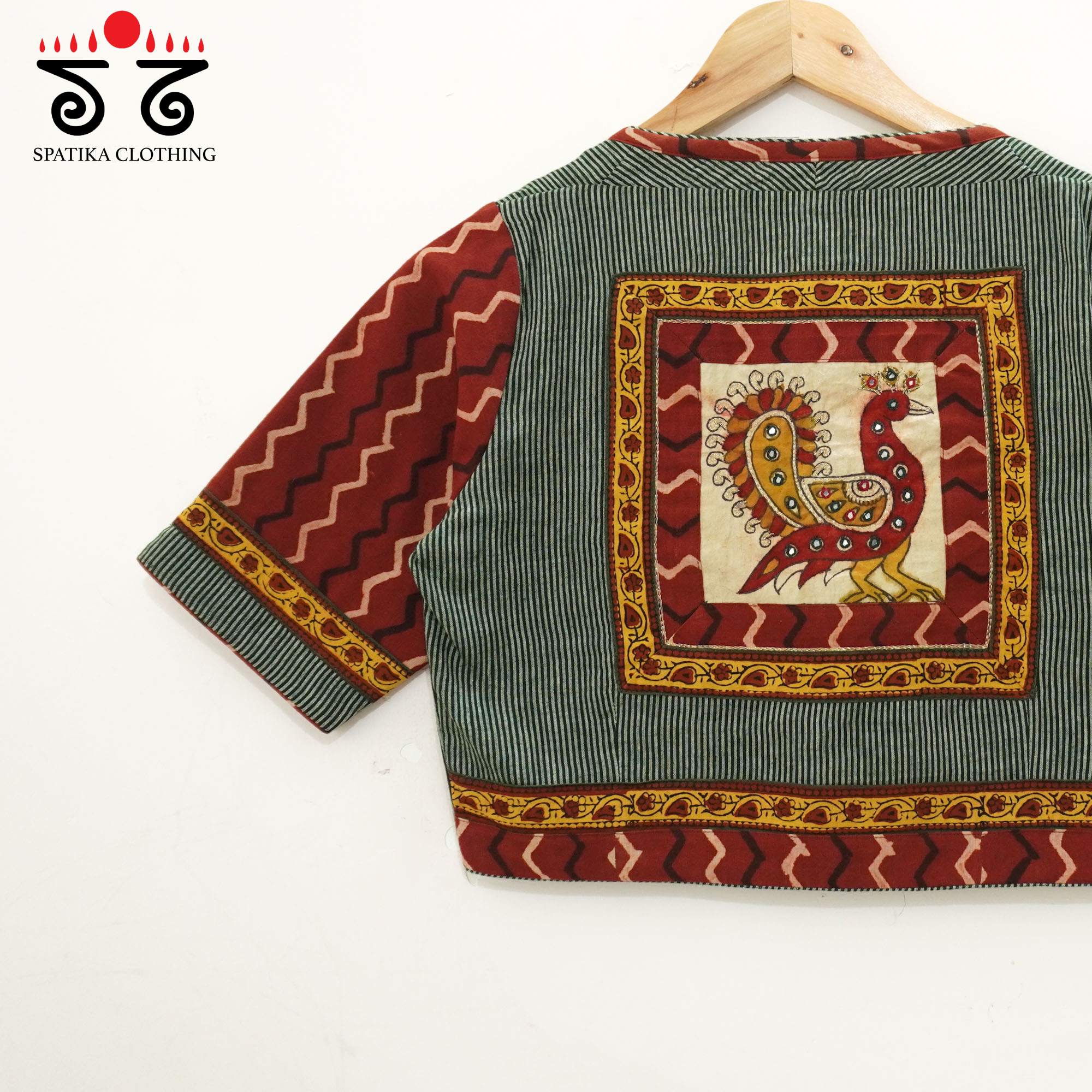 Pen Kalamkari - Morni Handcrafted Blouse