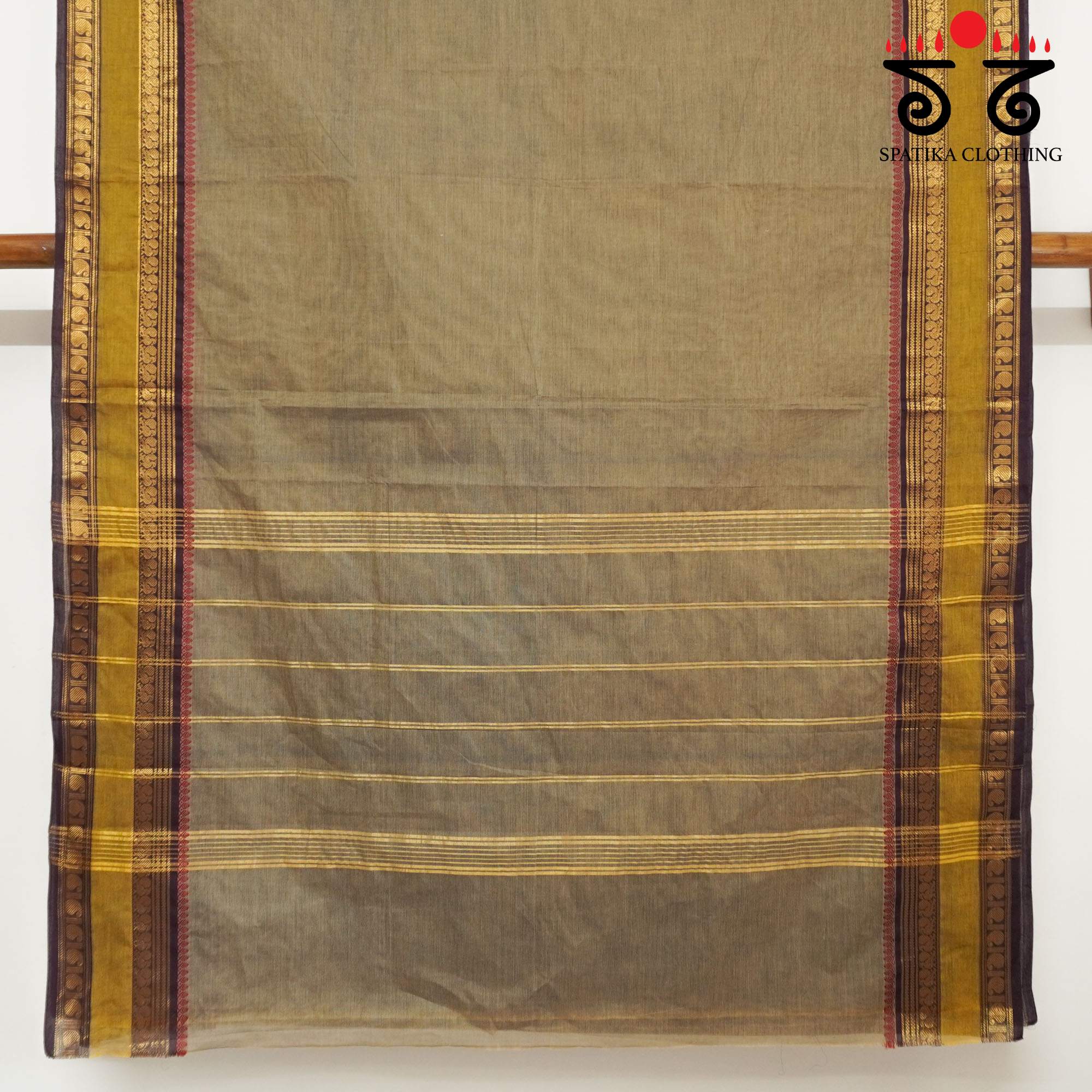 Grey Chettinad Cotton Saree