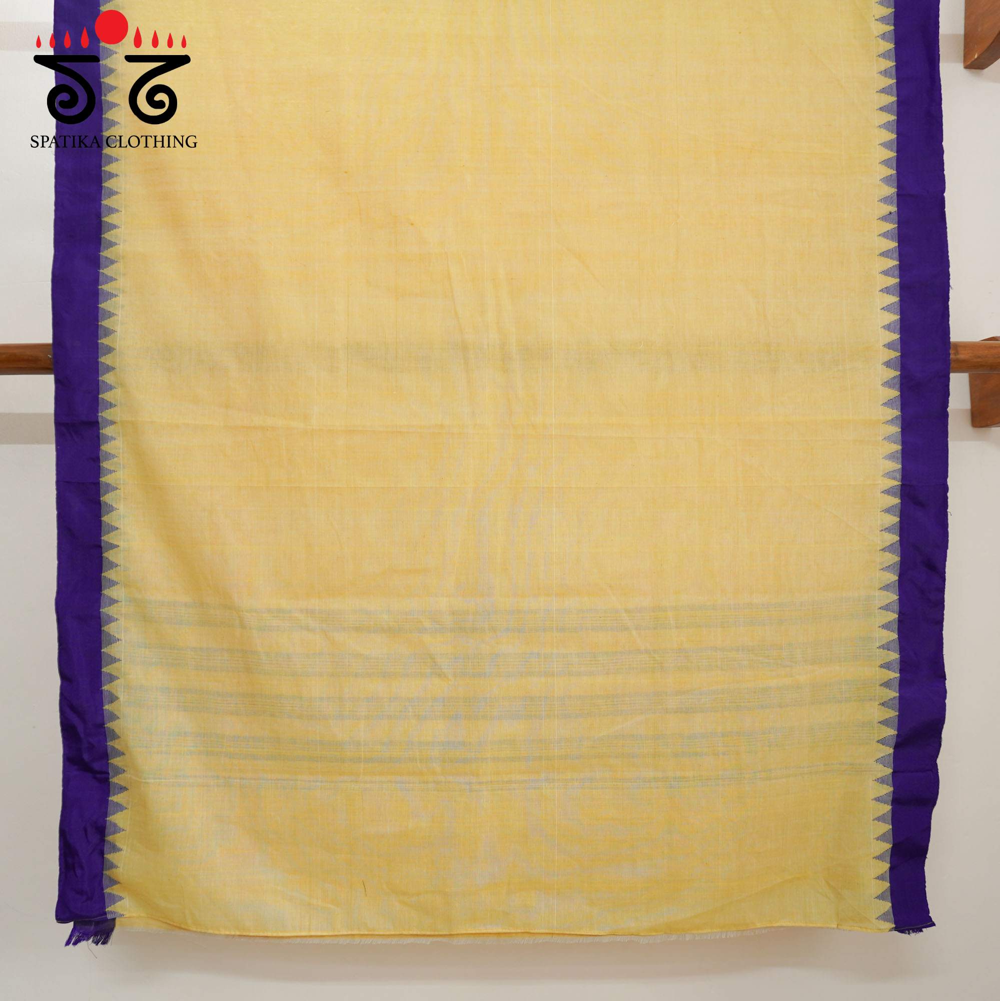 Cream Ponduru Handspun Cotton Saree With Special Blouse