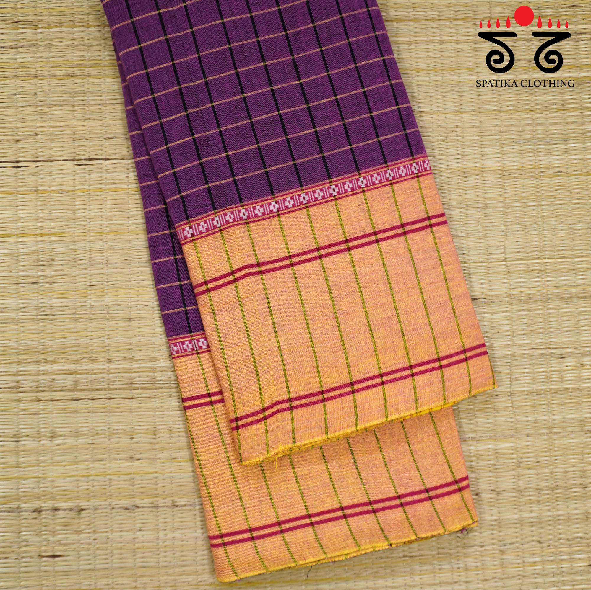 Violet Chettinad Cotton Saree