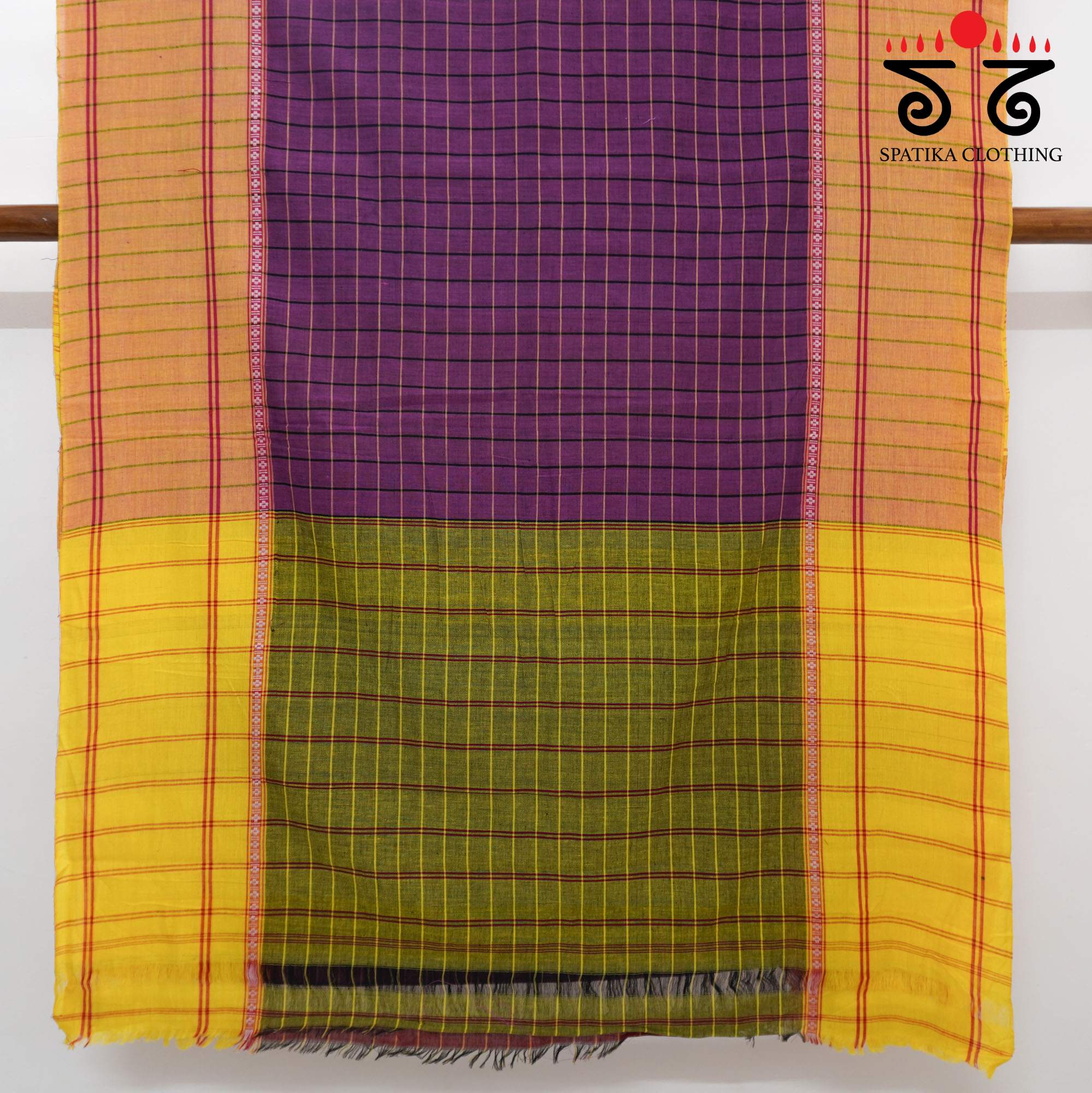 Violet Chettinad Cotton Saree