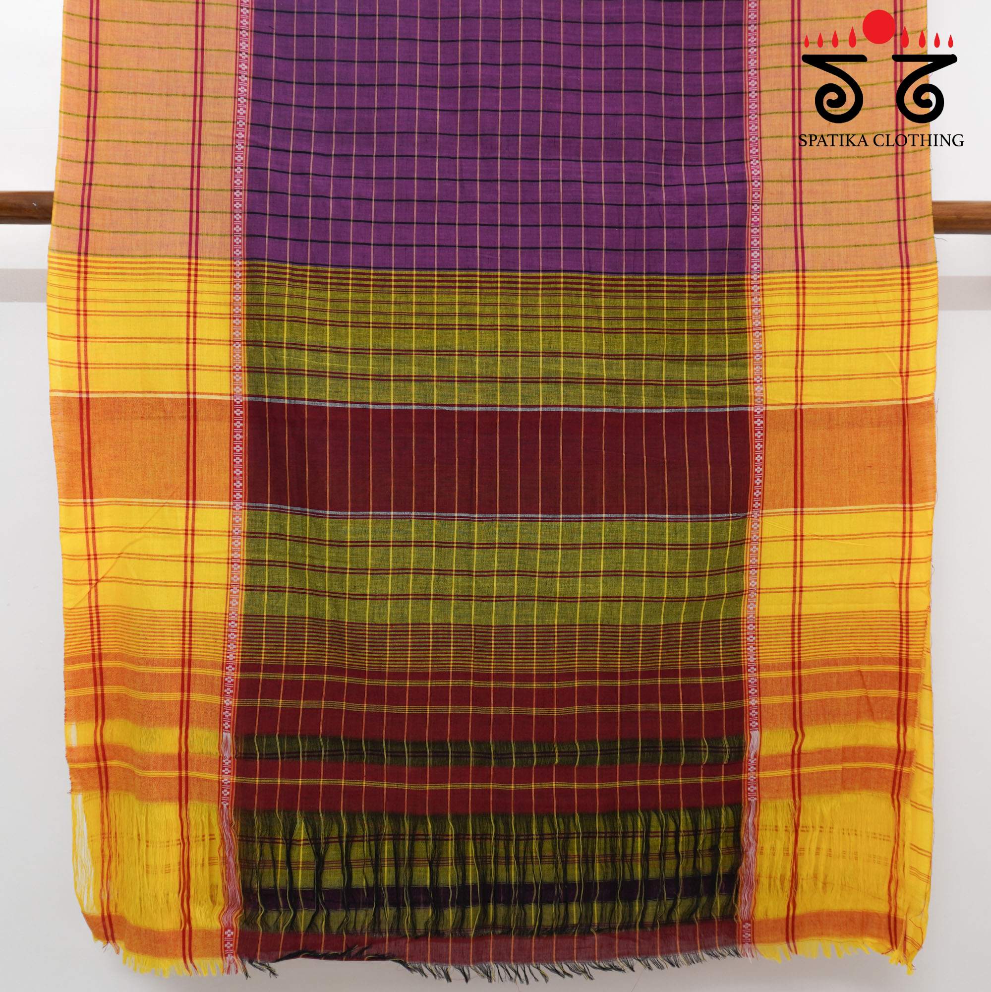 Violet Chettinad Cotton Saree