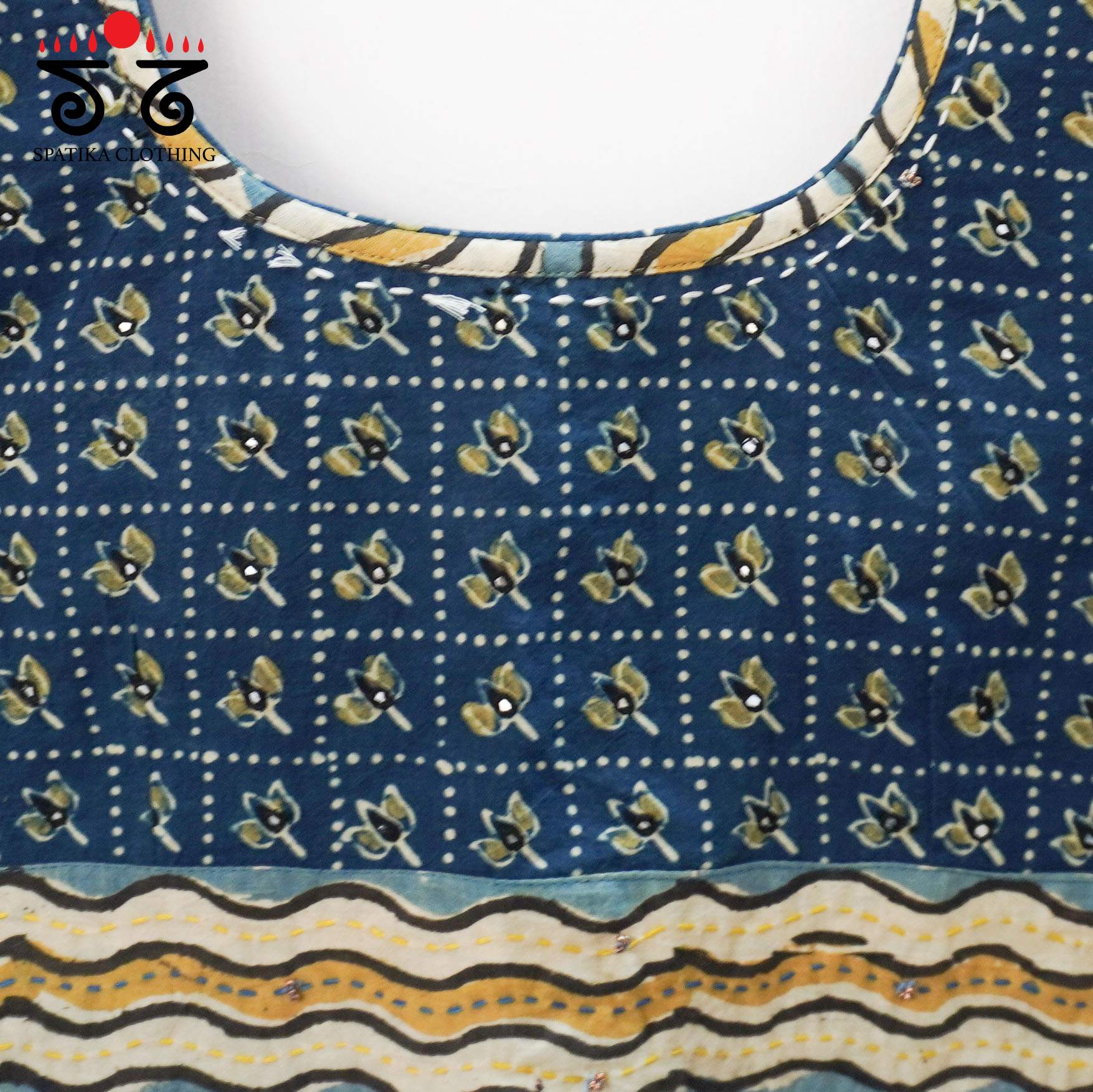 Blue Lotus Ajrak Blouse