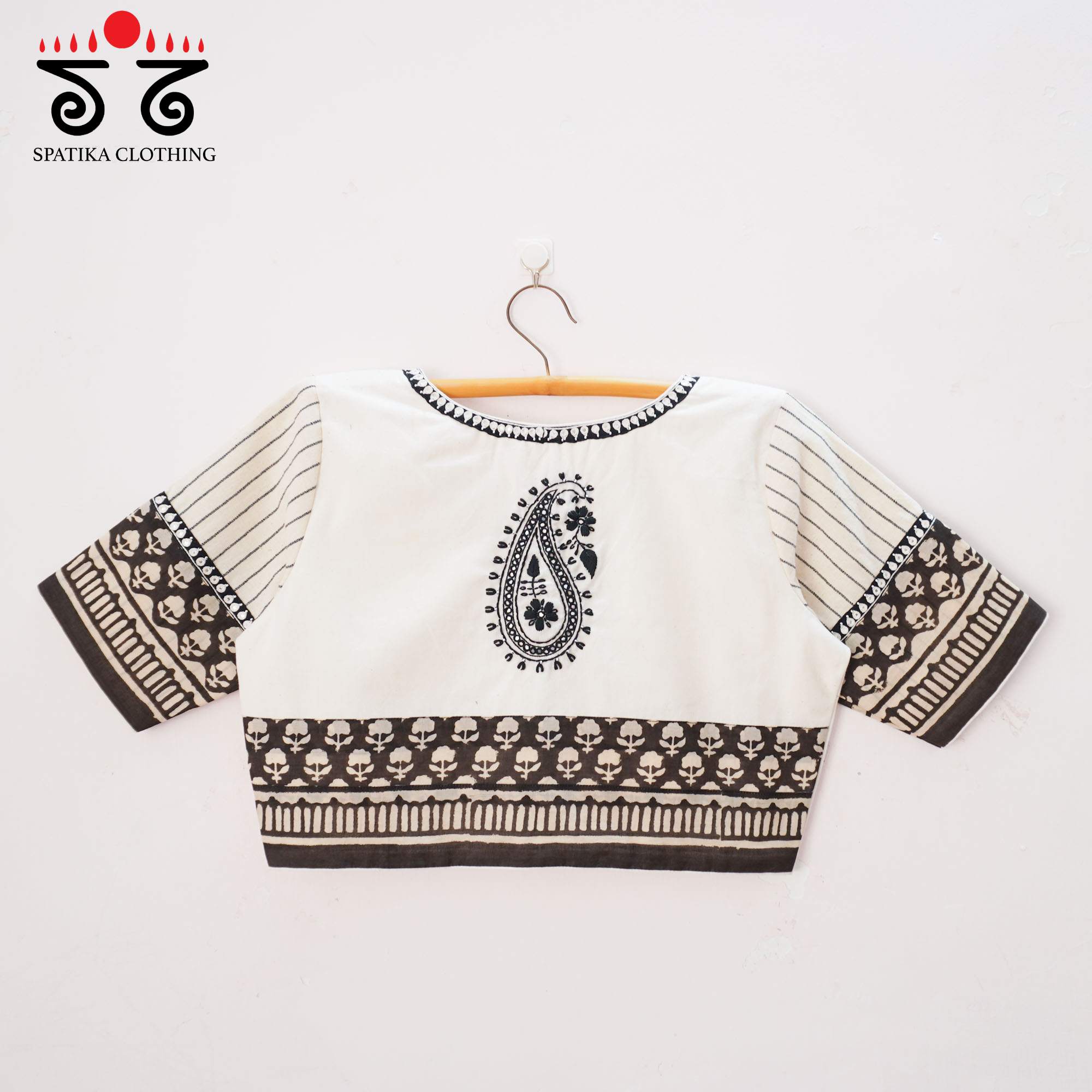 Chikan Bagru Handcrafted Blouse