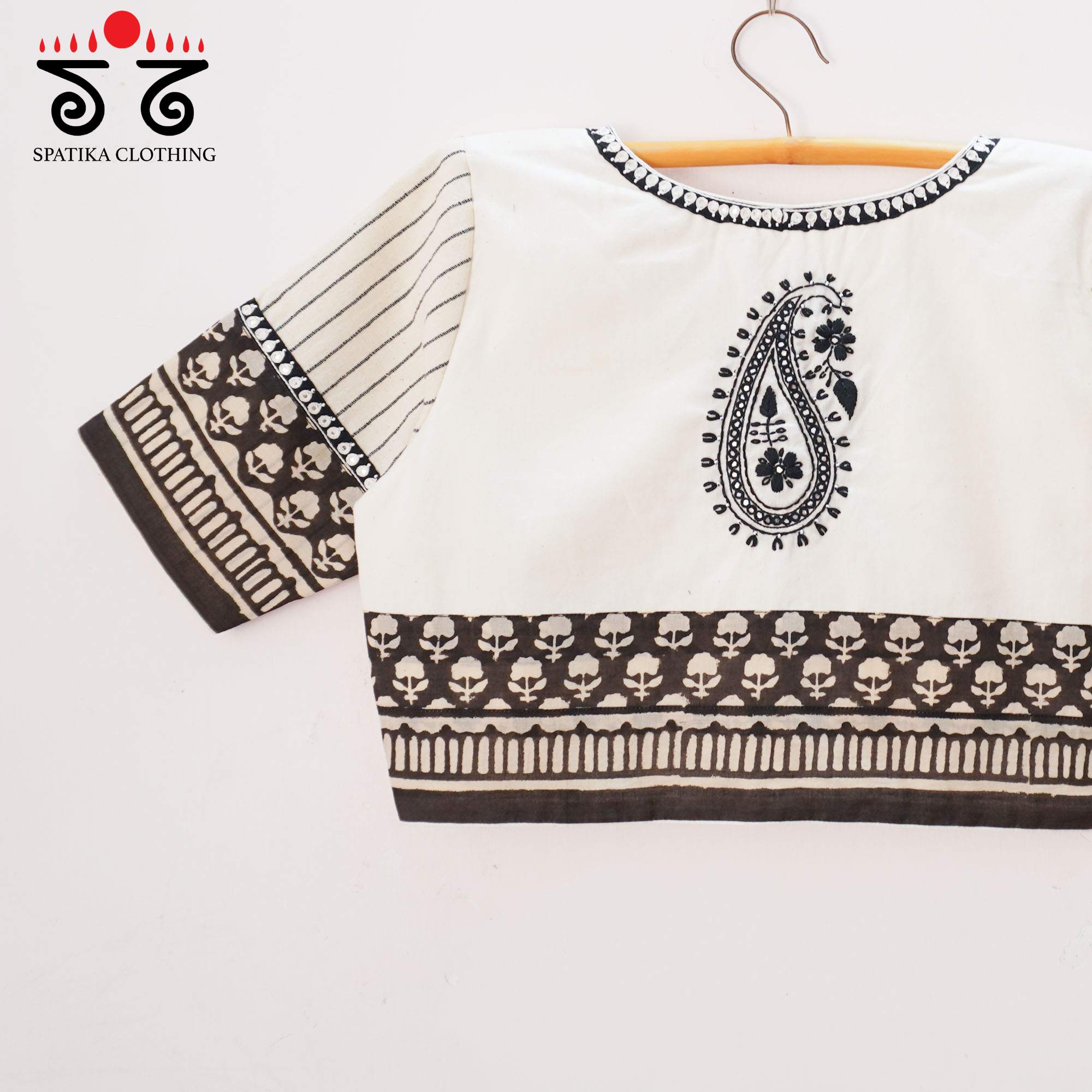 Chikan Bagru Handcrafted Blouse