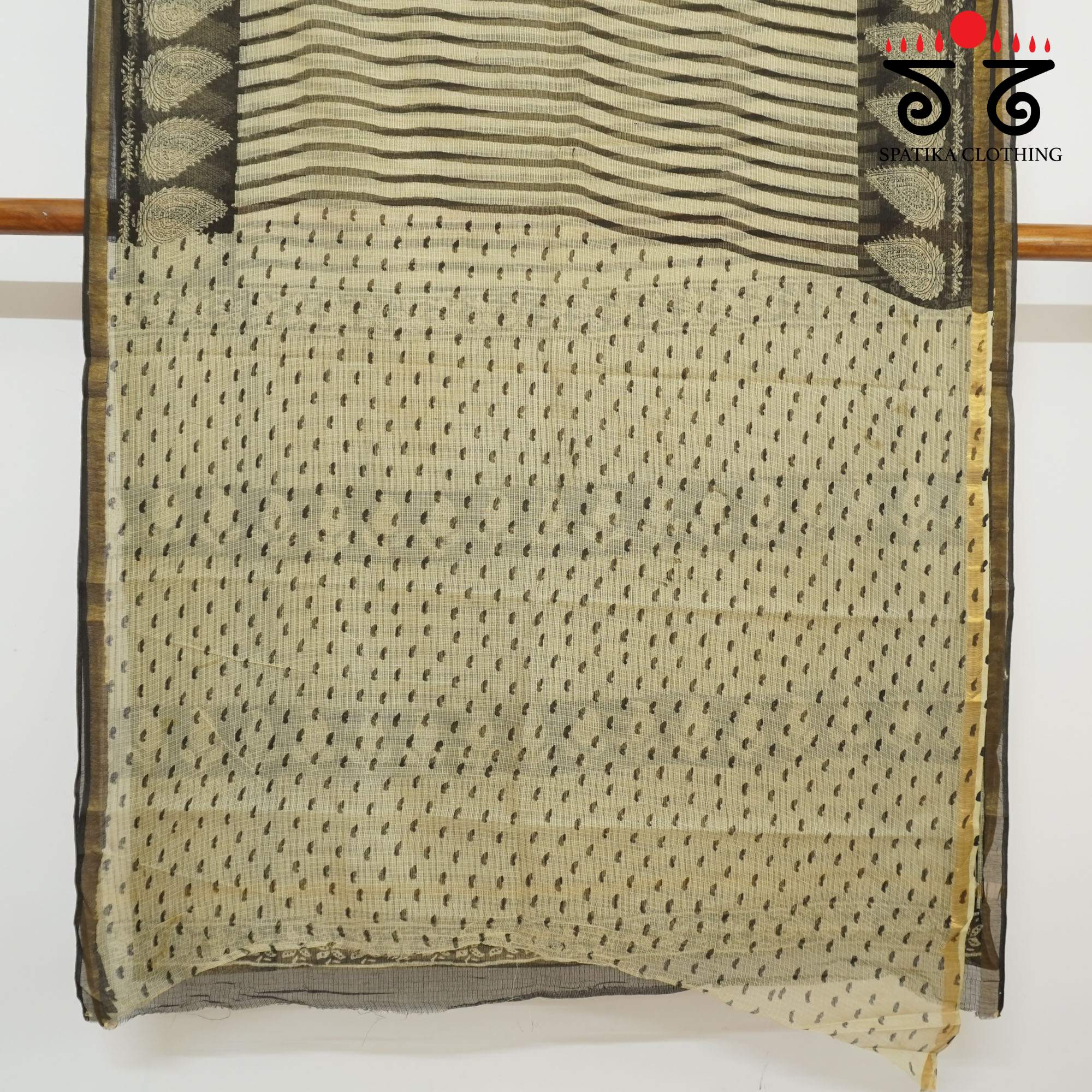 Beige Multi Kota Hand Block Printed Saree
