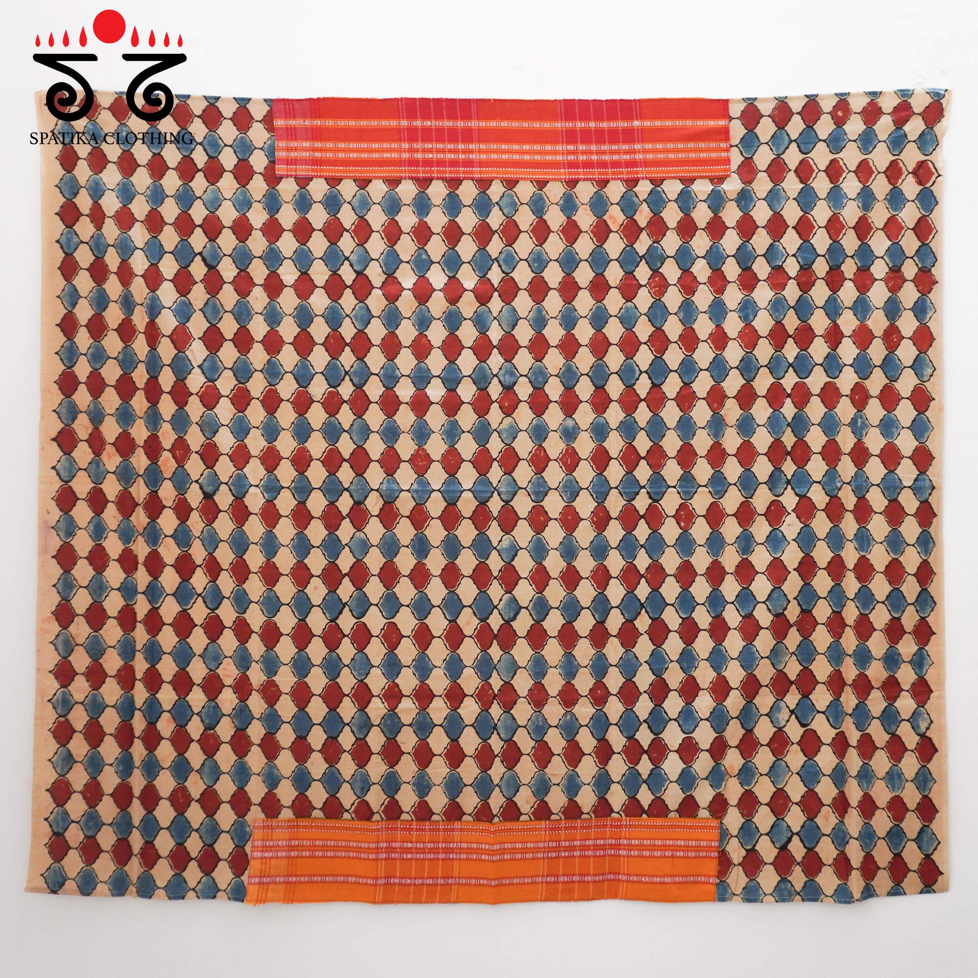 Grey Ilkal Handwoven Cotton Saree - Ajrak Blouse