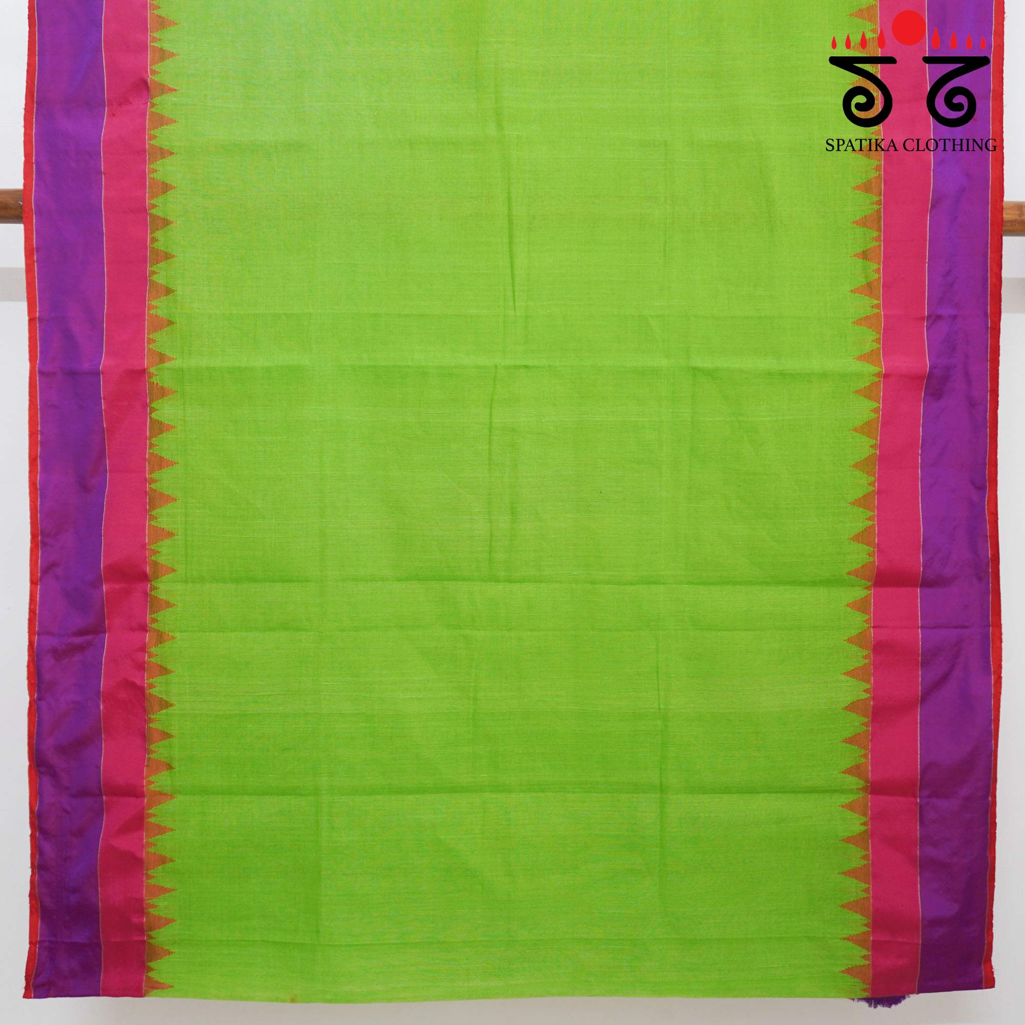 Green Ponduru Handspun Cotton Saree