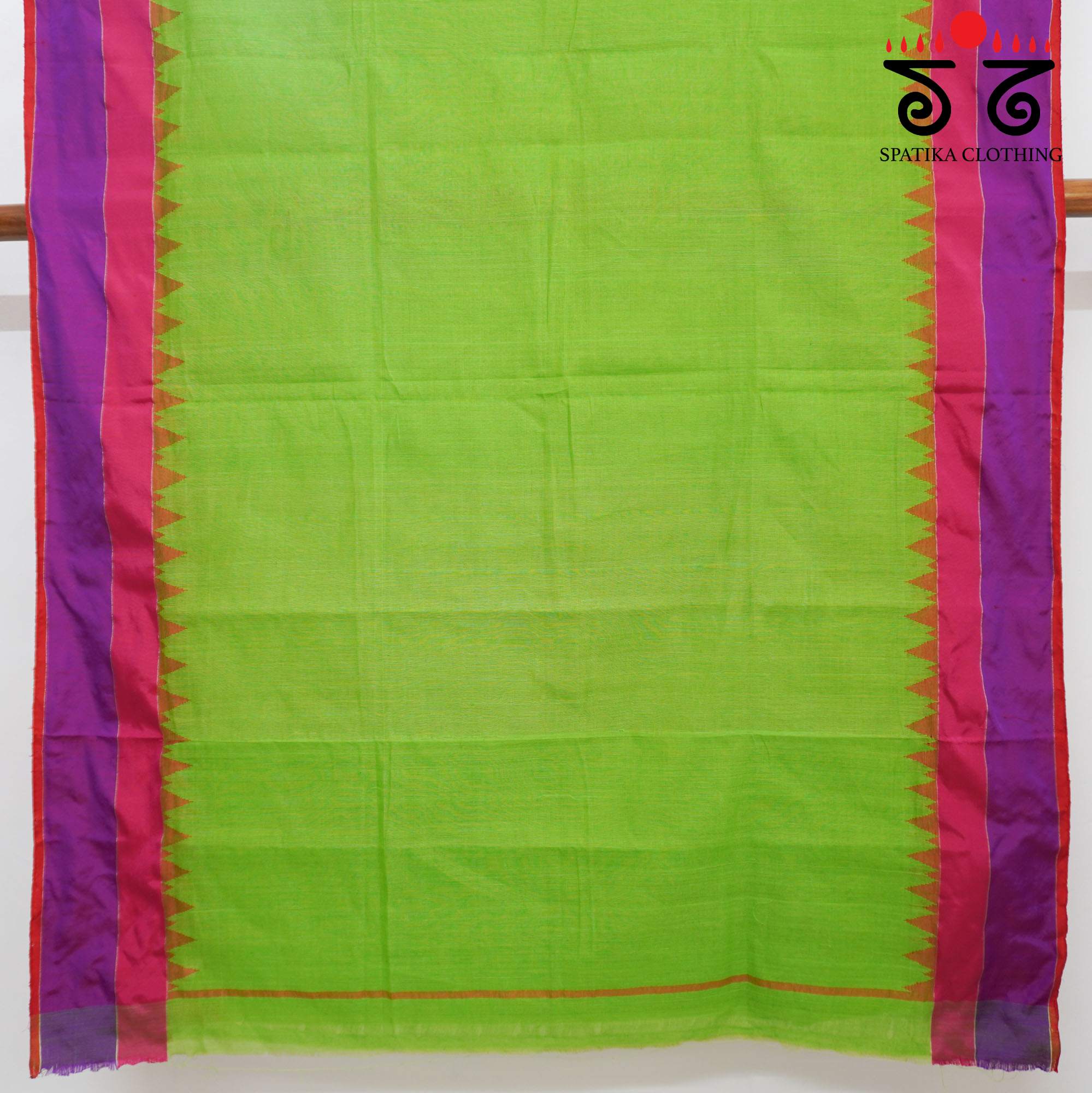 Green Ponduru Handspun Cotton Saree