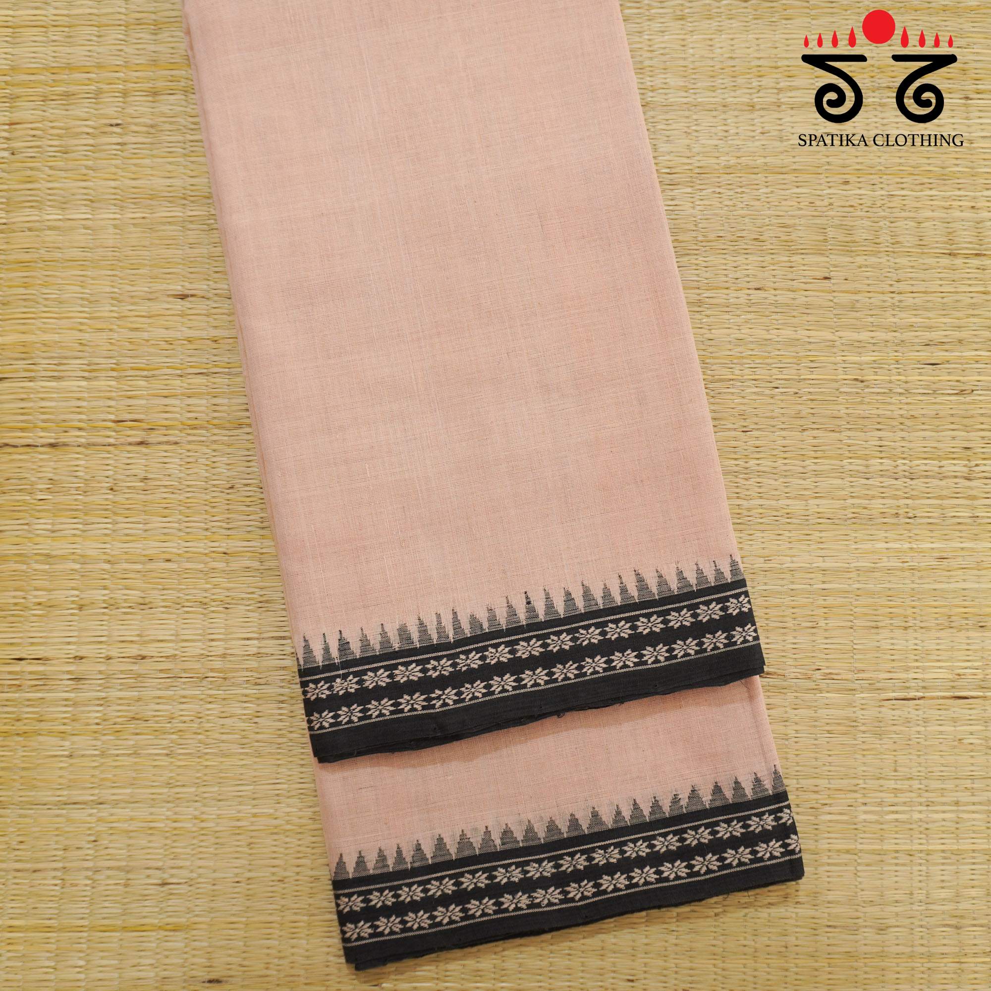 Pink Ponduru Handspun Cotton Saree