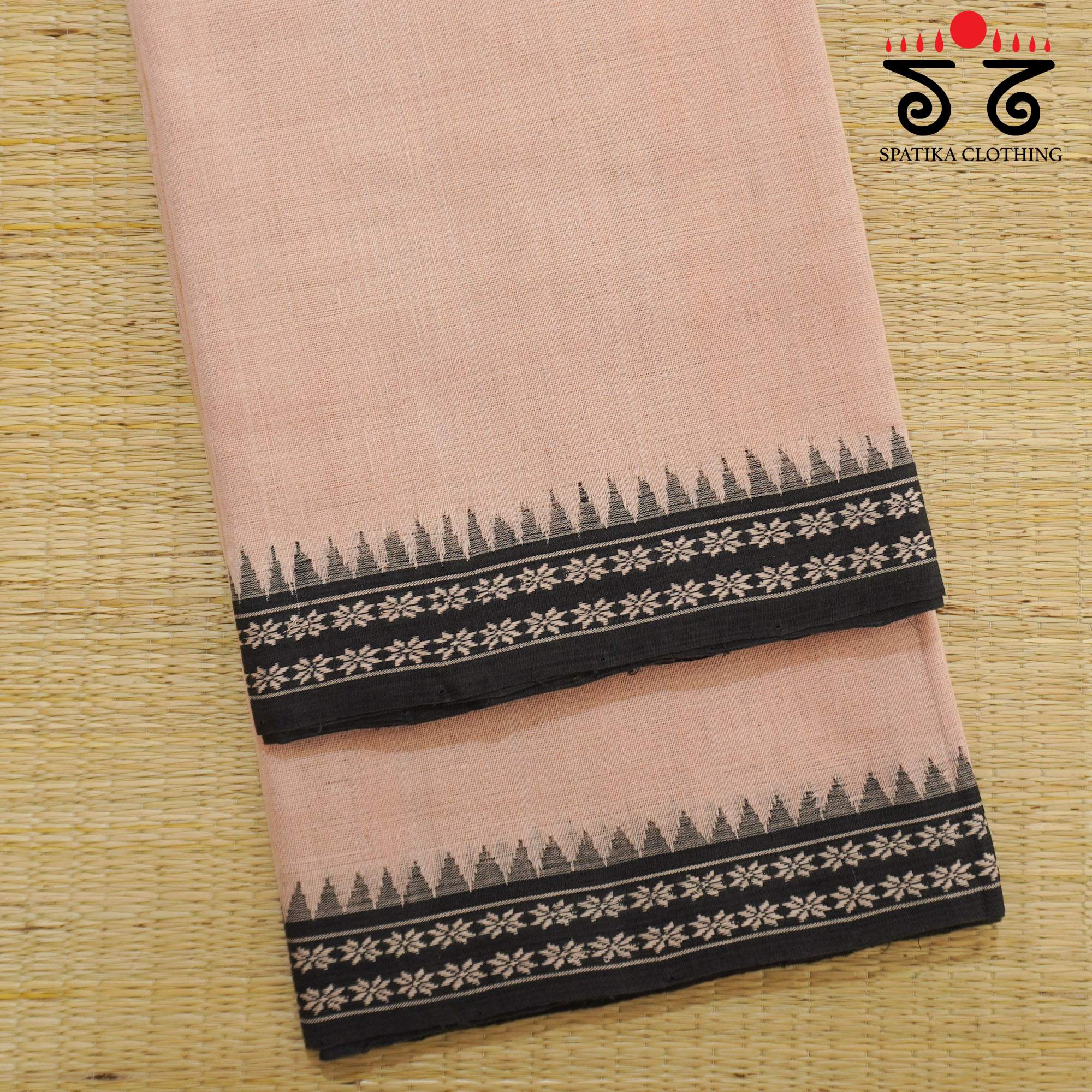 Pink Ponduru Handspun Cotton Saree
