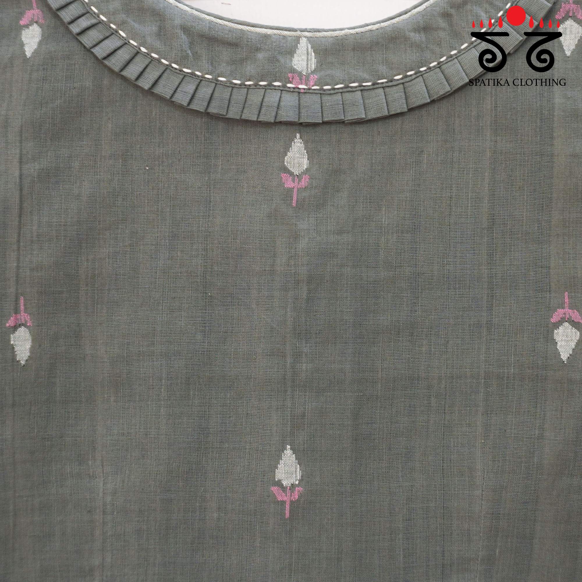 The Frilled Jamdhani Blouse