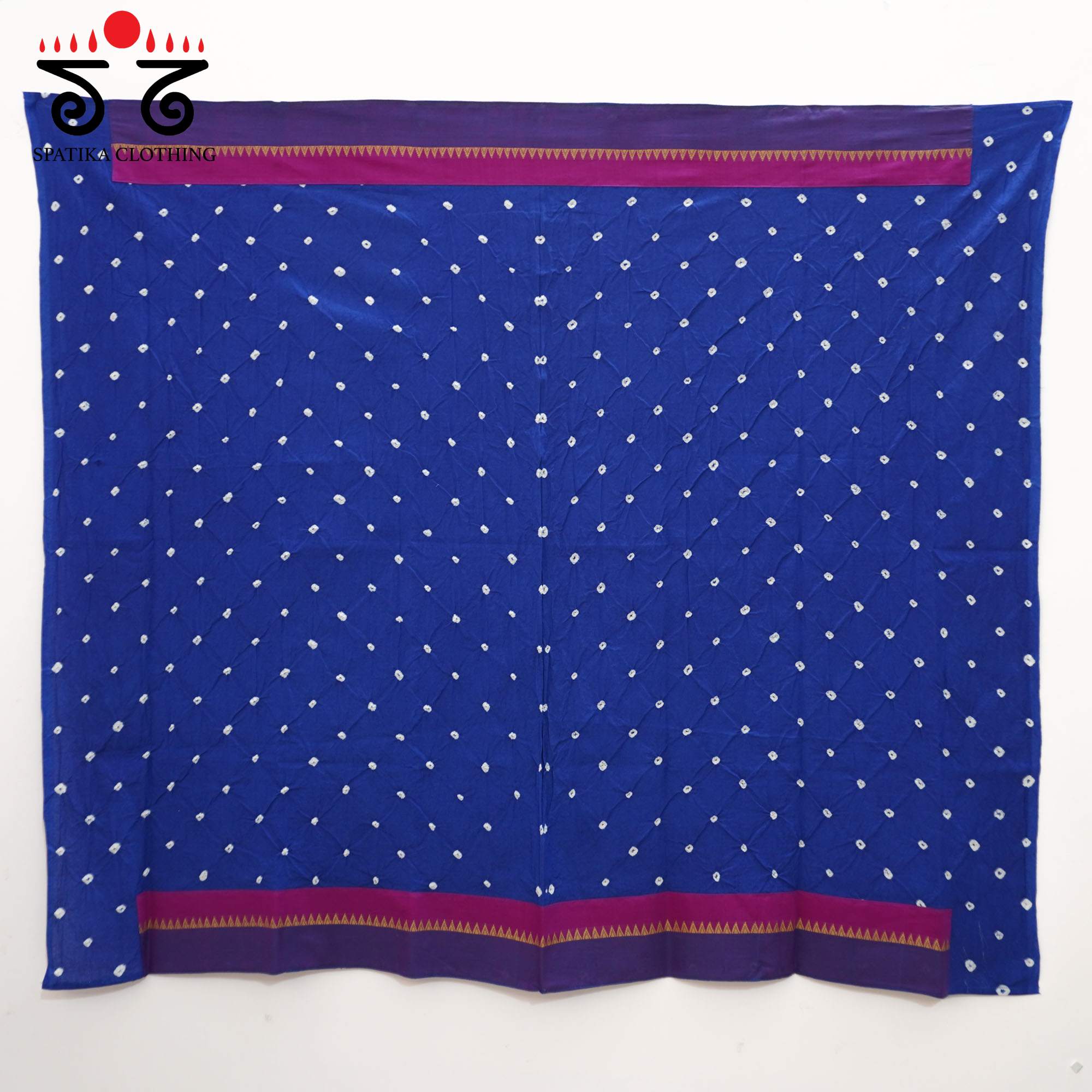 Purple Andhra Handwoven Cotton Saree With Special Blouse