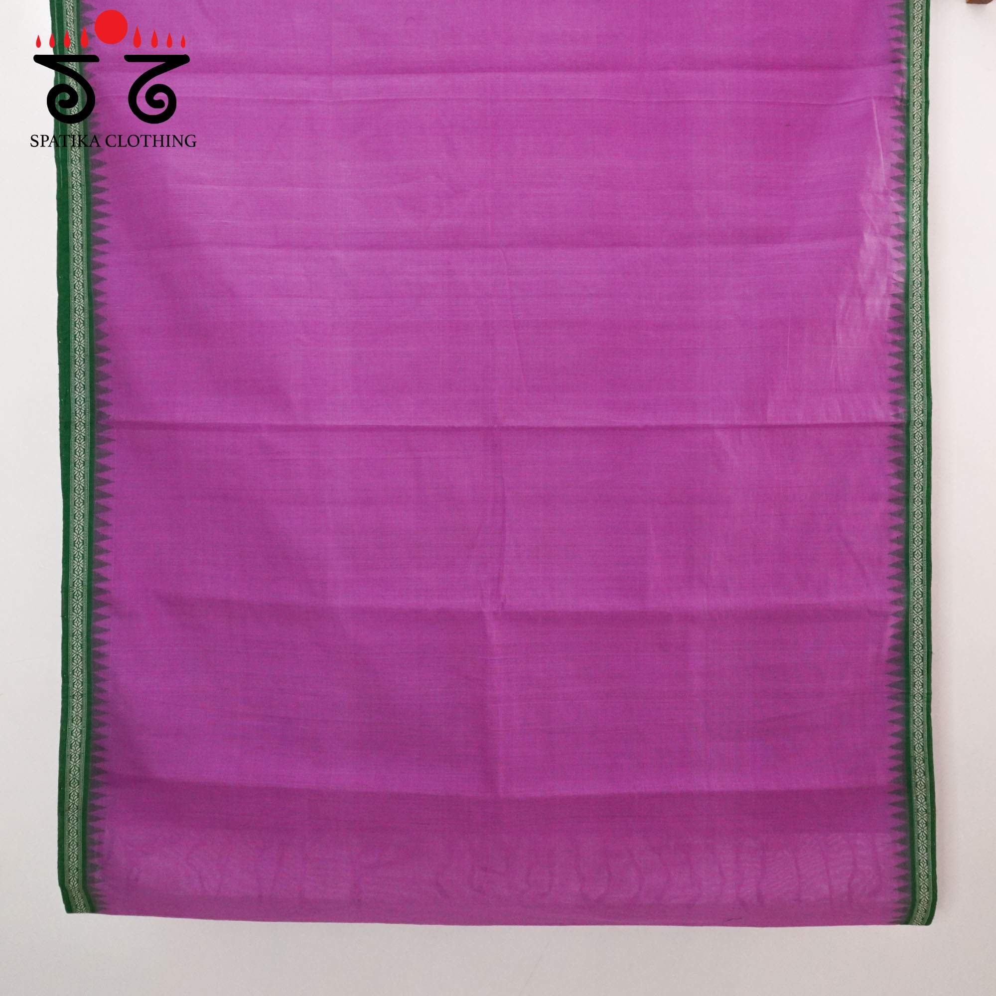 Pink Ponduru Handspun Cotton Saree With Special Blouse