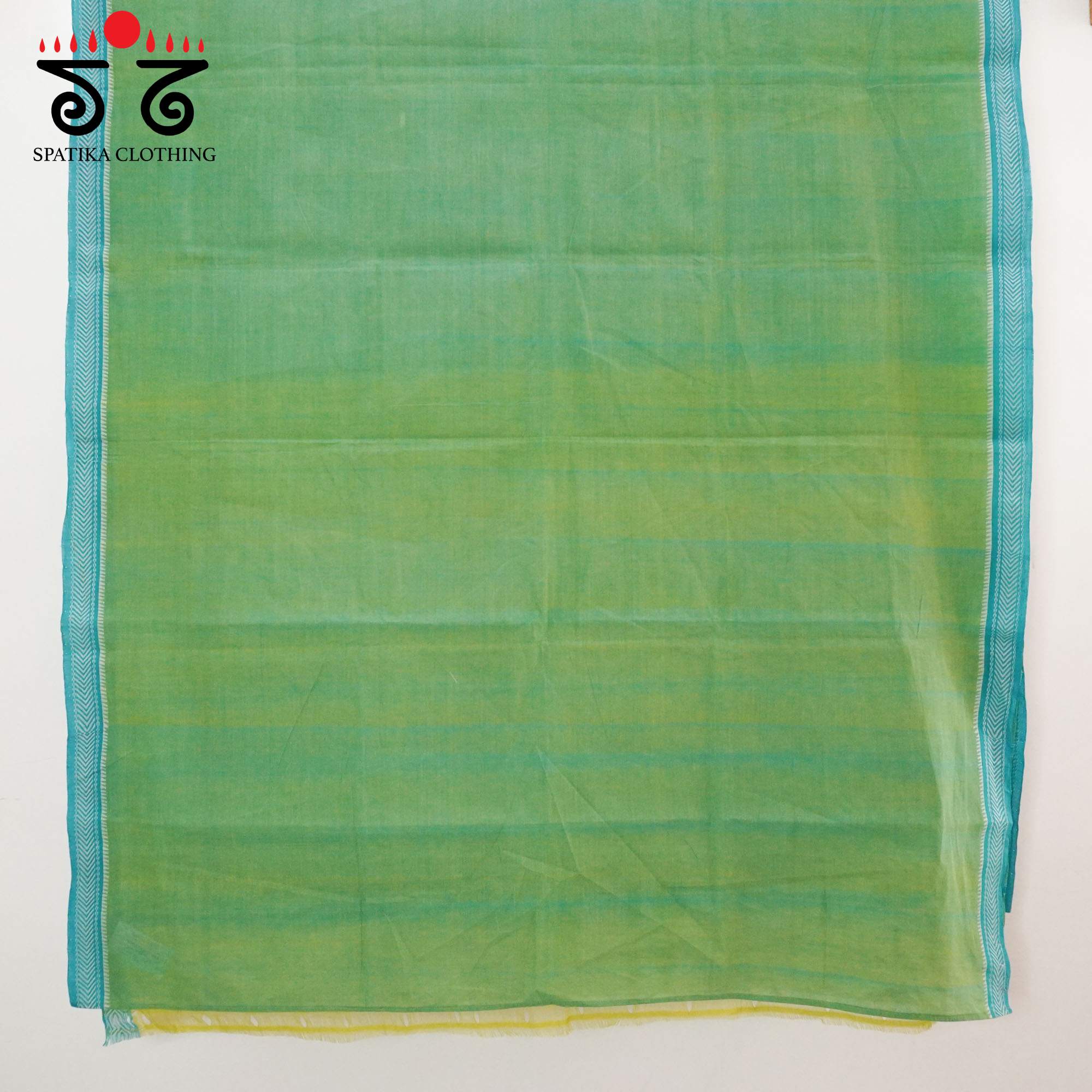 Green Andhra Handwoven Cotton Saree With Special Blouse