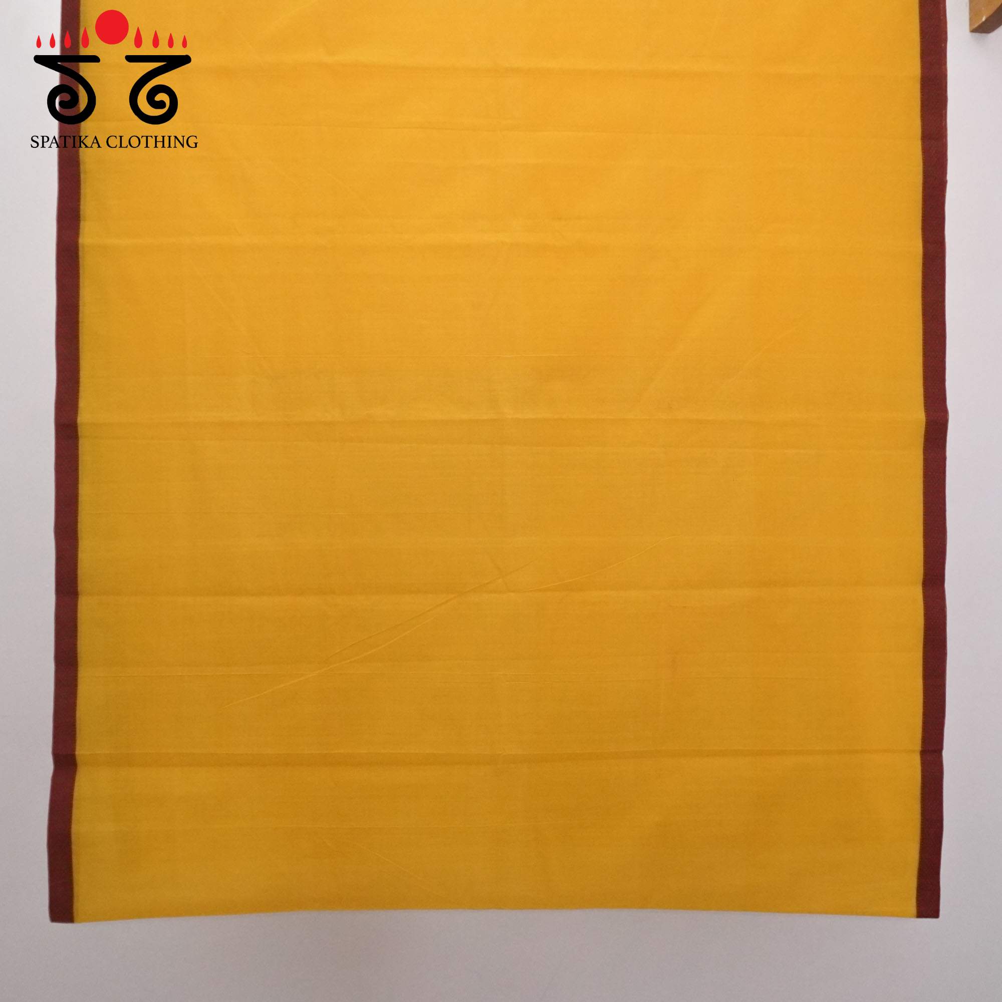Yellow Andhra Handwoven Cotton Saree With Special Blouse