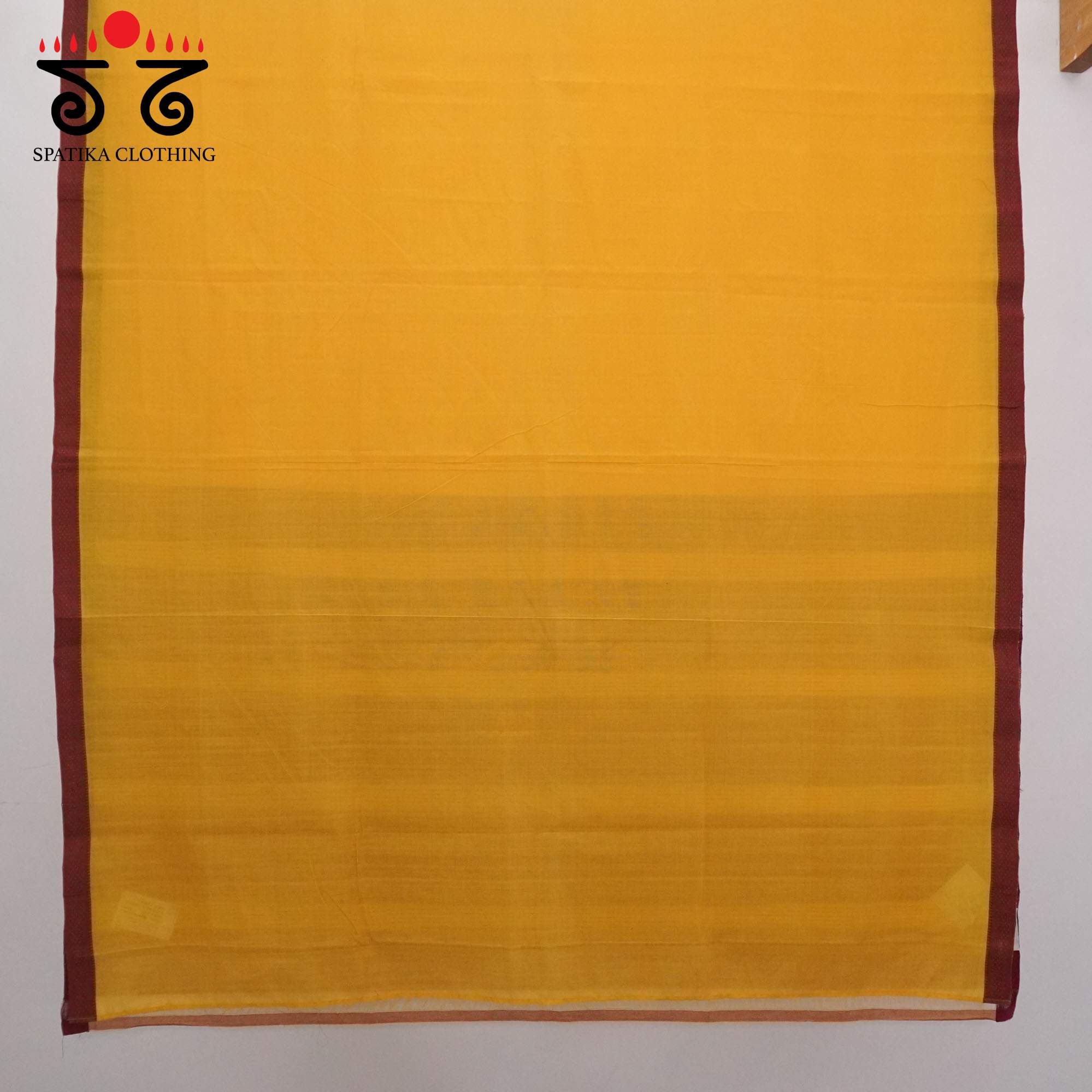Yellow Andhra Handwoven Cotton Saree With Special Blouse