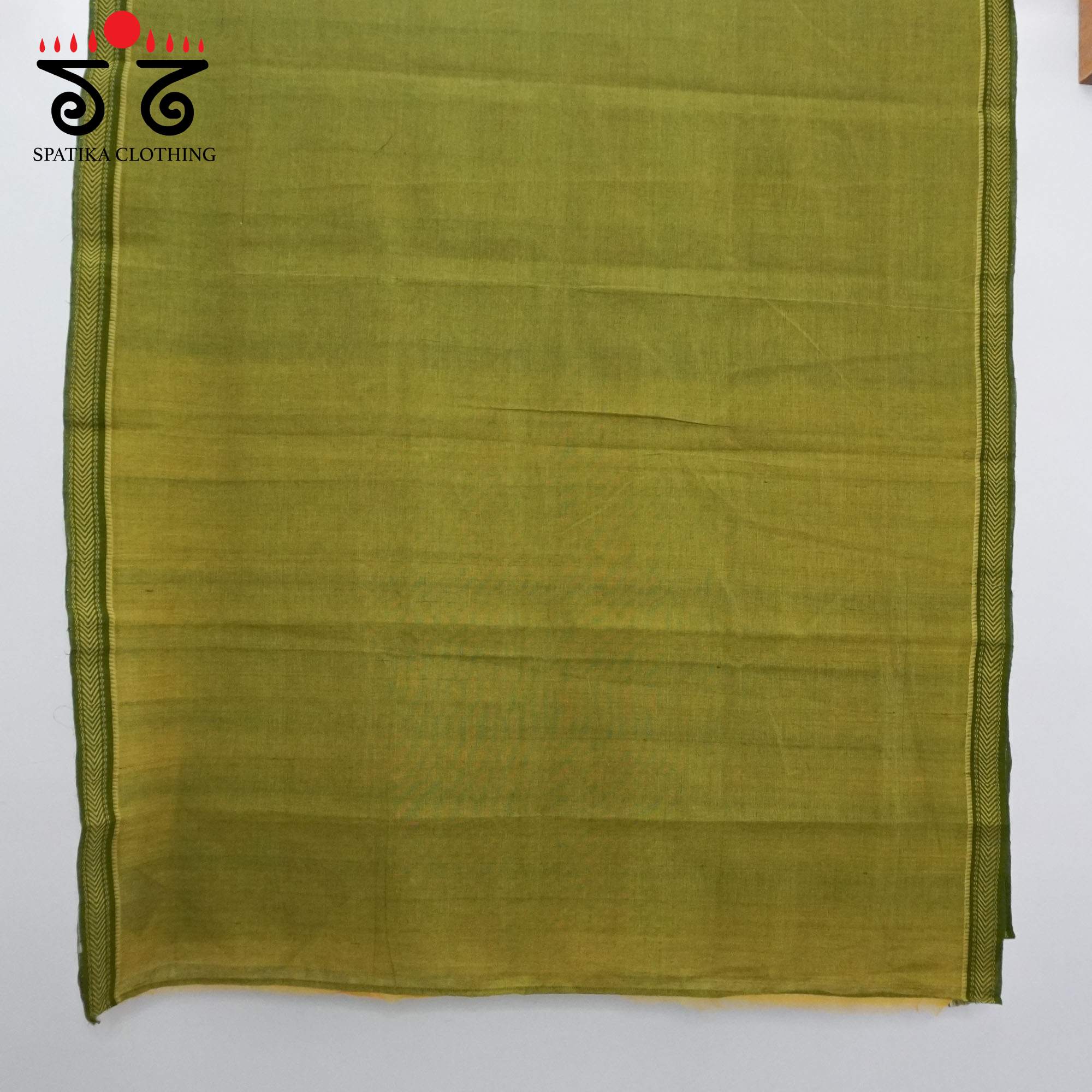 Green Andhra Handwoven Cotton Saree With Special Blouse