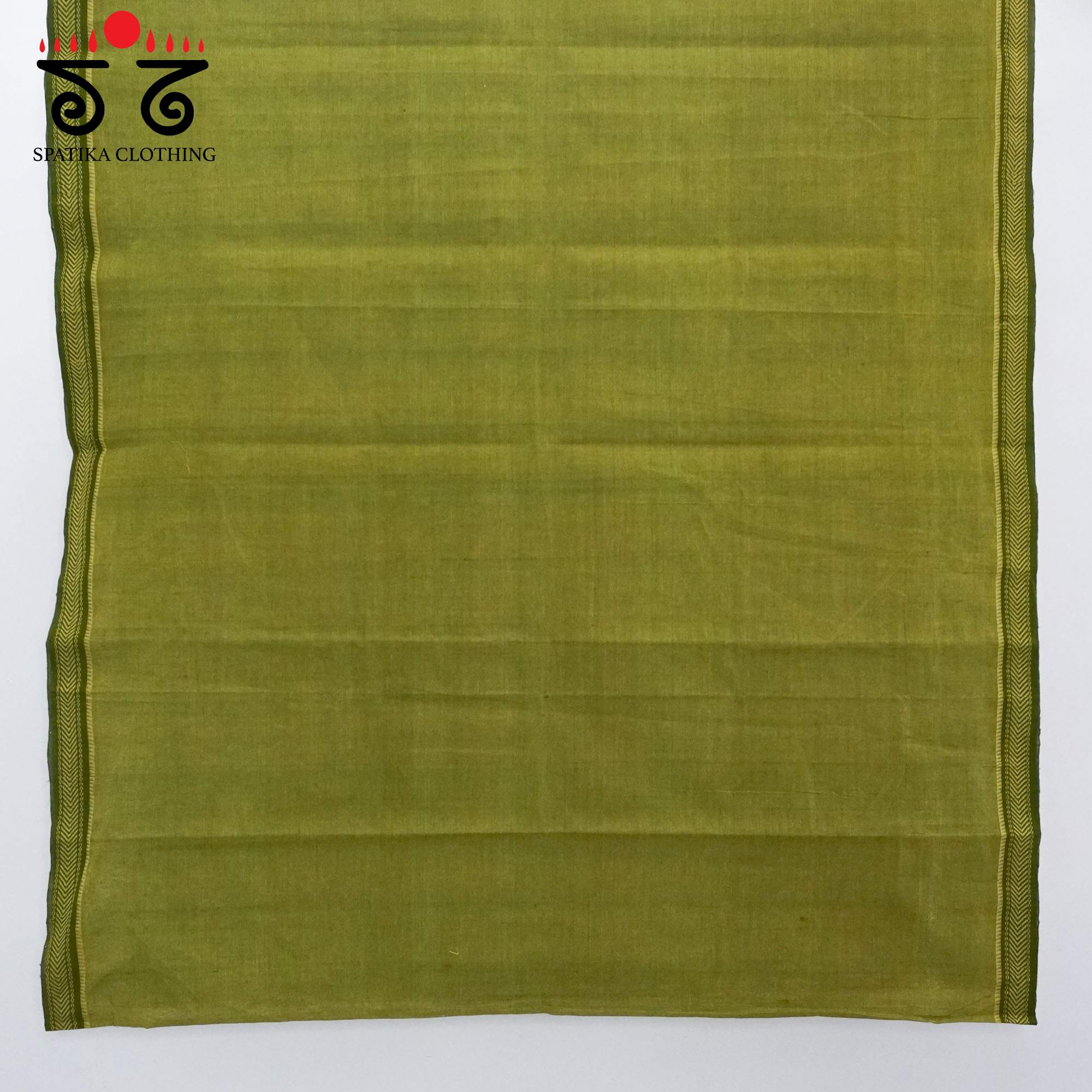 Green Andhra Handwoven Cotton Saree With Special Blouse