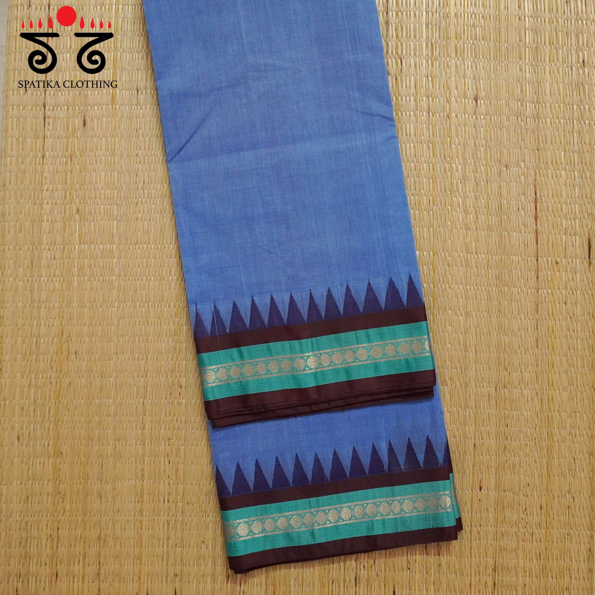 Blue Ponduru Silk Border Saree - Special Edition!