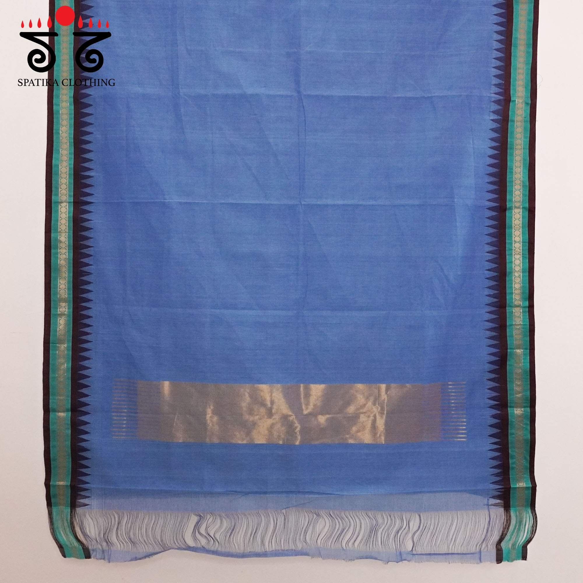 Blue Ponduru Silk Border Saree - Special Edition!