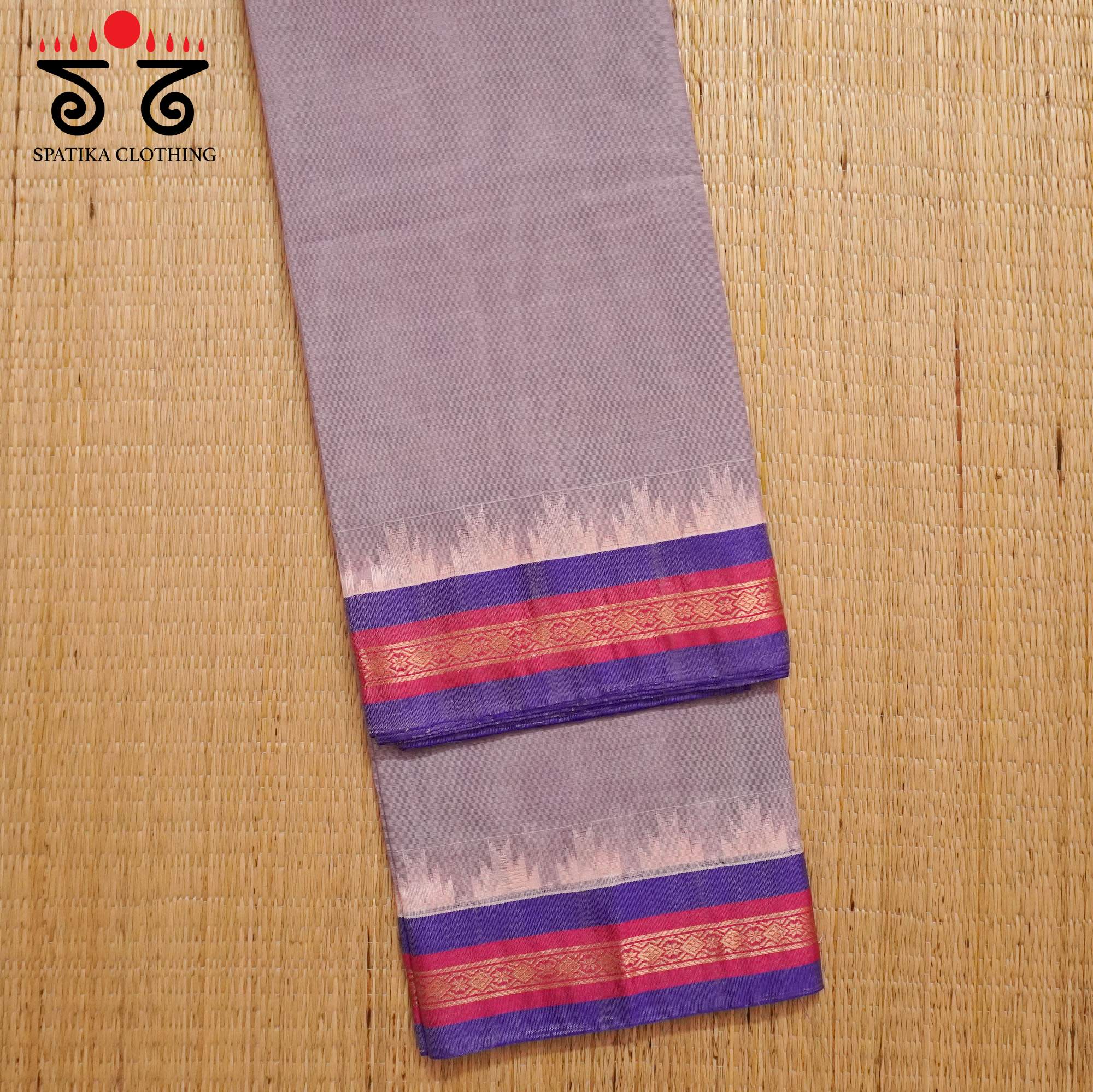 Mauve Silk Border Saree - Special Edition!