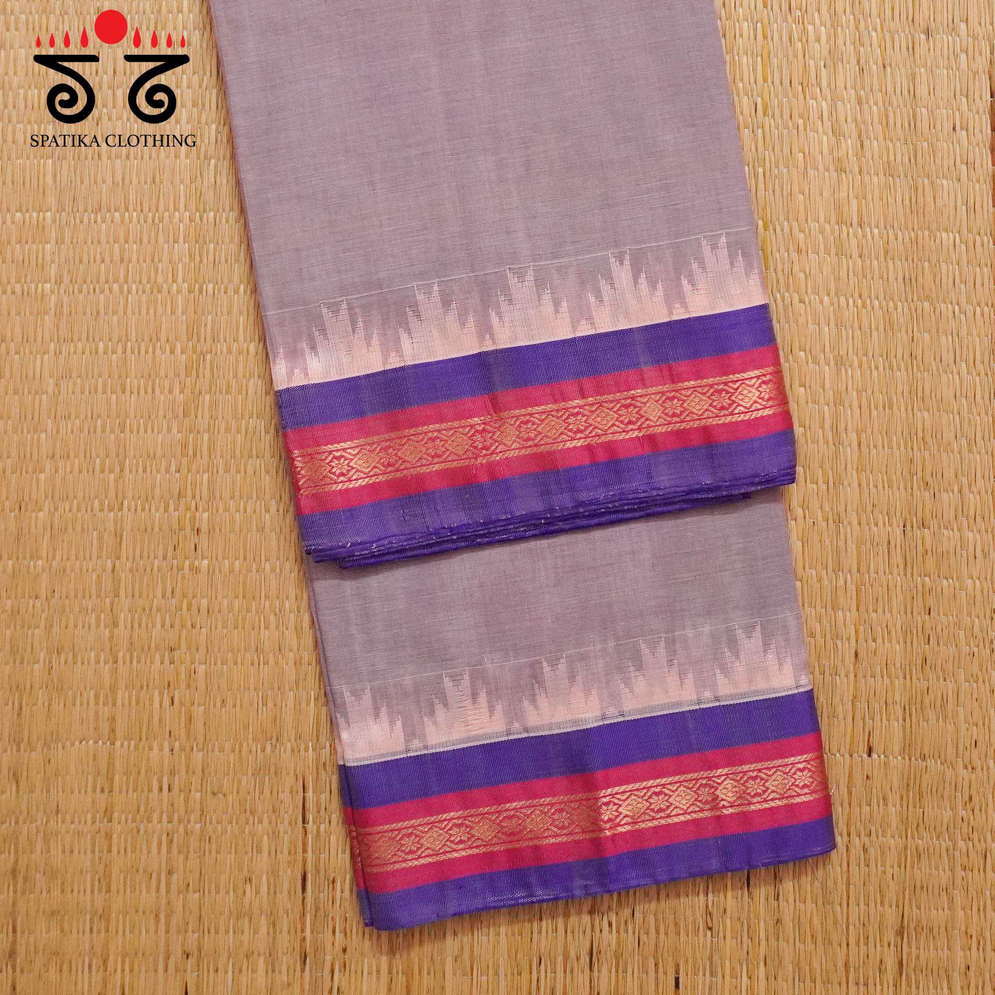 Mauve Silk Border Saree - Special Edition!