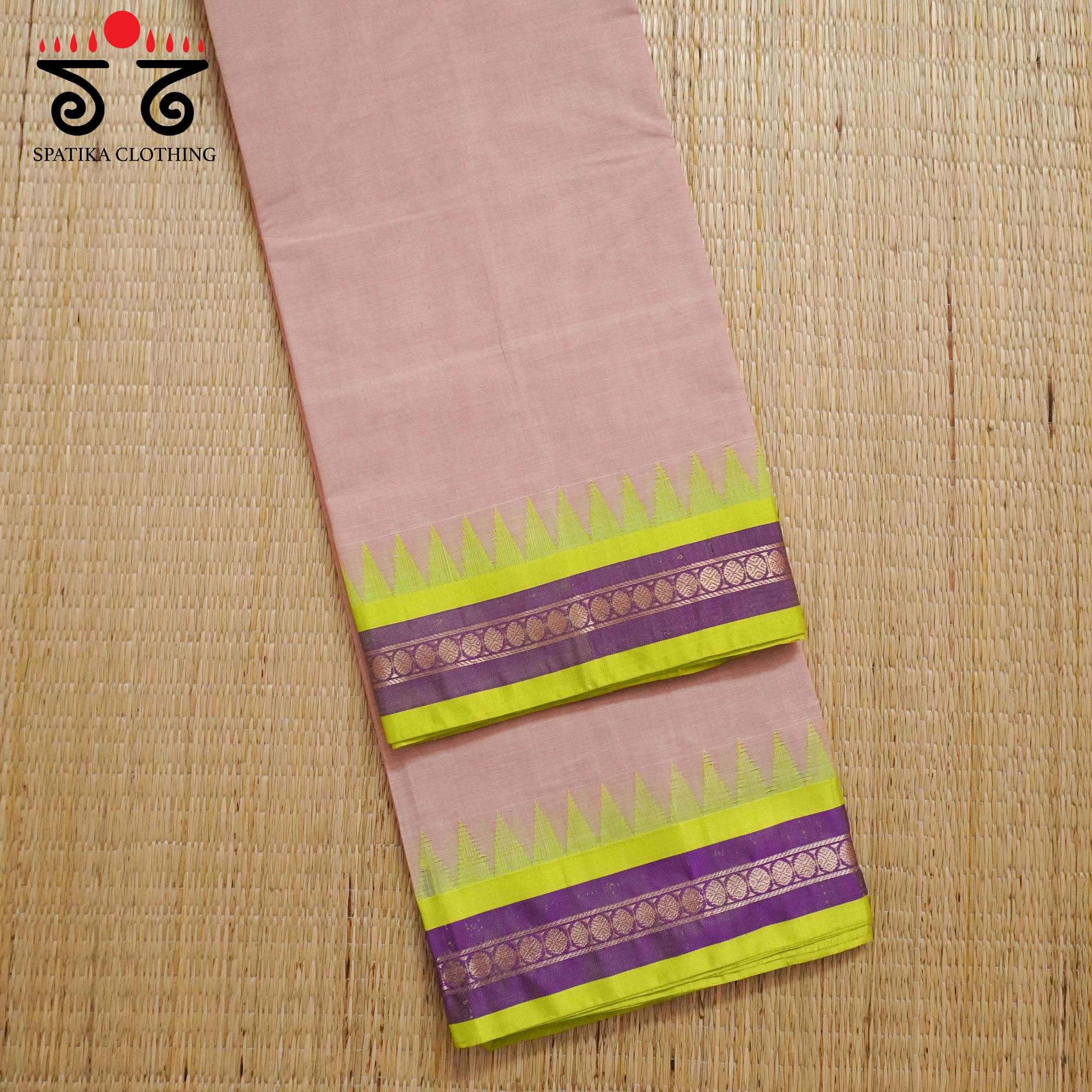 Rose Ponduru Silk Border Saree - Special Edition!