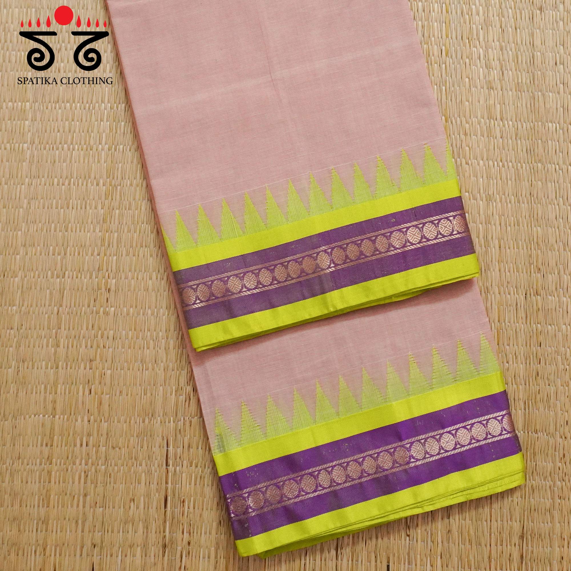 Rose Ponduru Silk Border Saree - Special Edition!