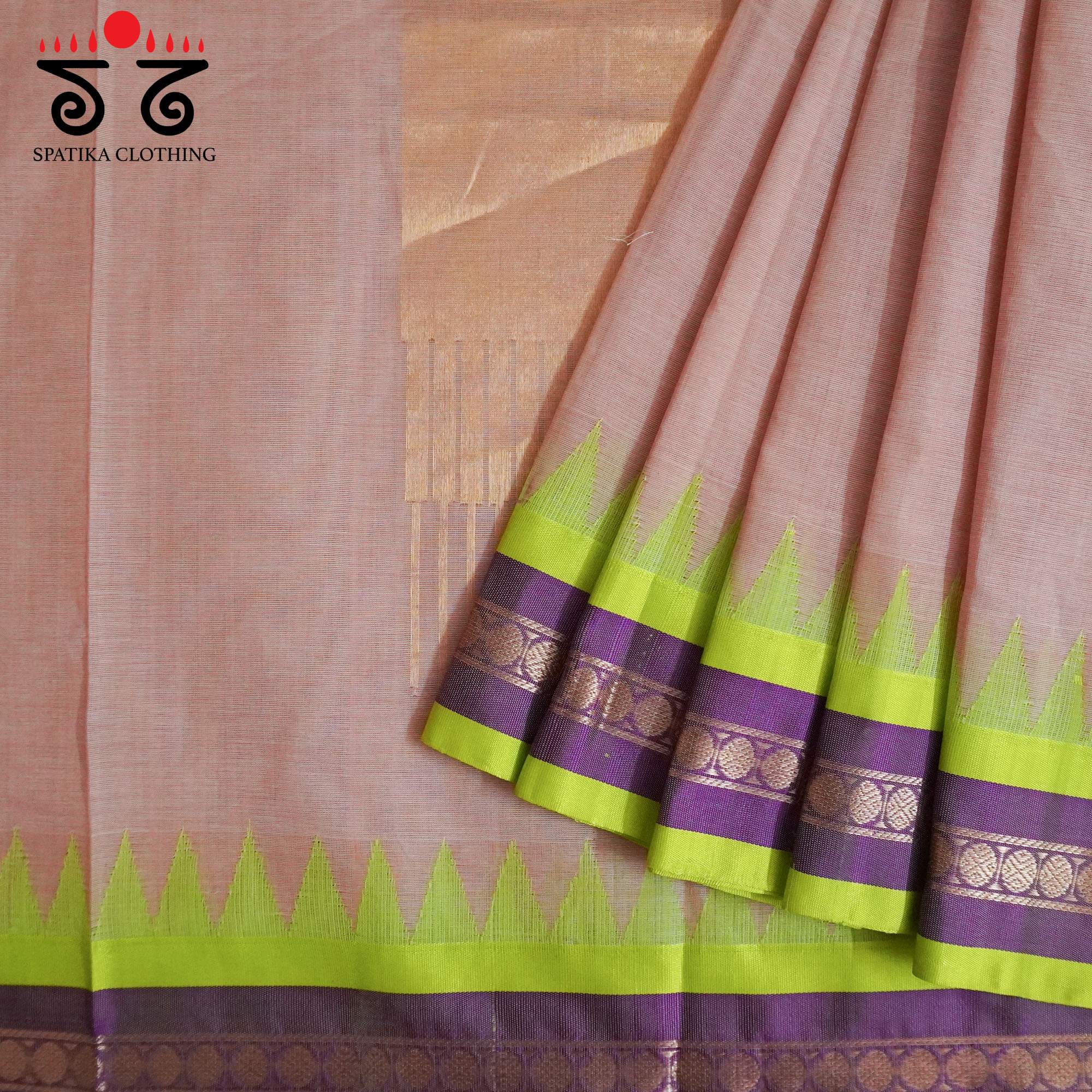 Rose Ponduru Silk Border Saree - Special Edition!